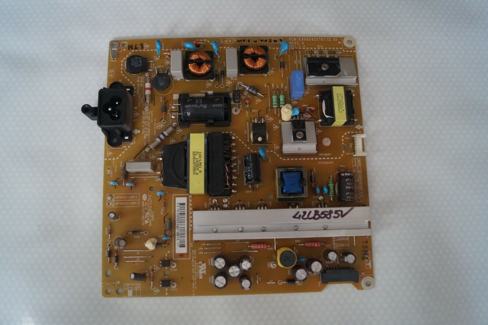 PSU POWER SUPPLY BOARD EAX65423701(2.0) FOR 42″ LG 42LB580V 42LB585V LED TV