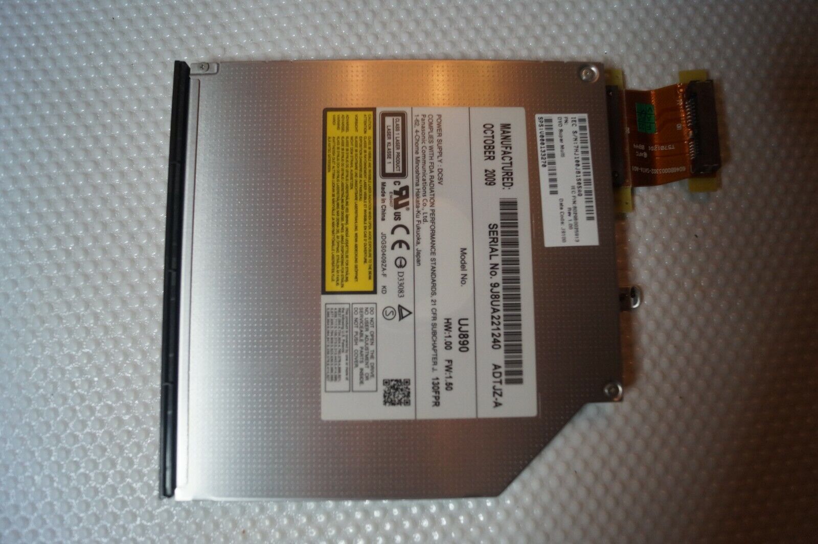 DVD OPTICAL DRIVE SATA UJ890 V0001133270 FOR 17″ TOSHIBA L350-262 LAPTOP GENUINE