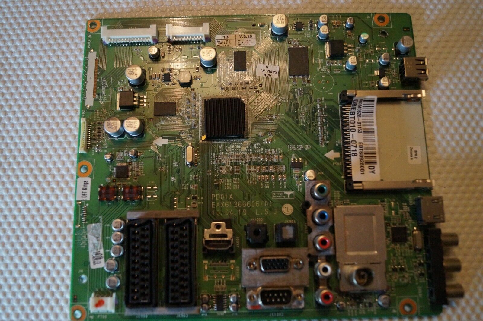 MAIN BOARD EAX61366606(0) EBT60928001 FOR 42″ LG 42PJ650 PLASMA TV