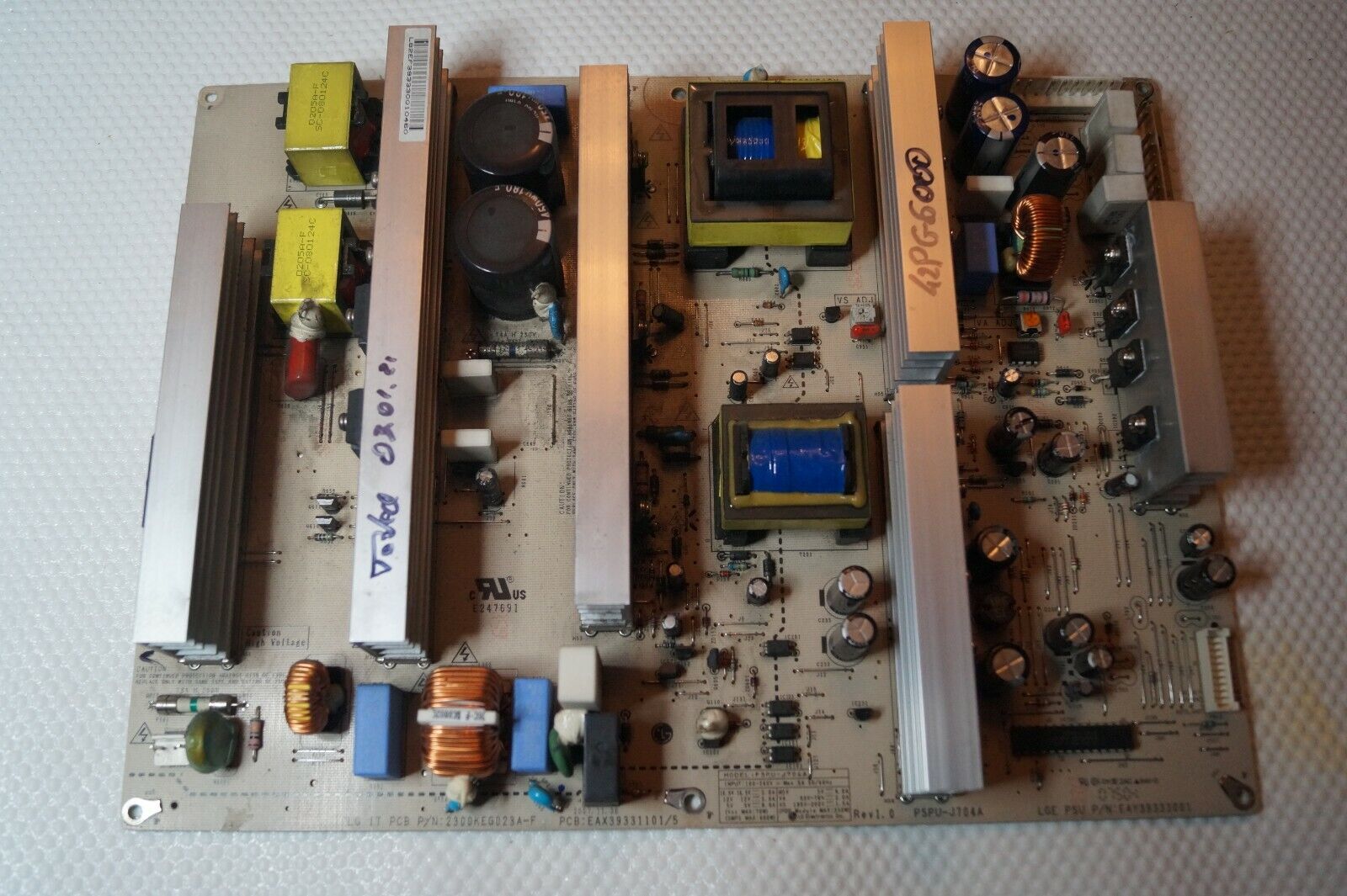 PSU POWER SUPPLY BOARD EAY39333001 EAX39331101/5 FOR 42″ LG 42PG6000 PLASMA TV