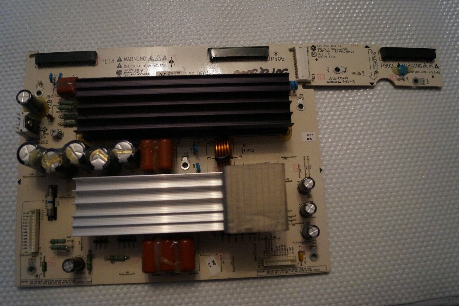 ZSUS BOARD EAX56286801 EBR56305403 FOR 50″ LG 50PQ3000 PLASMA TV