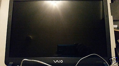 SONY VAIO VGN-FS810/W COMPLETE SCREEN 15.4″,BEZEL,LID,HINGES,CABLES..TESTED