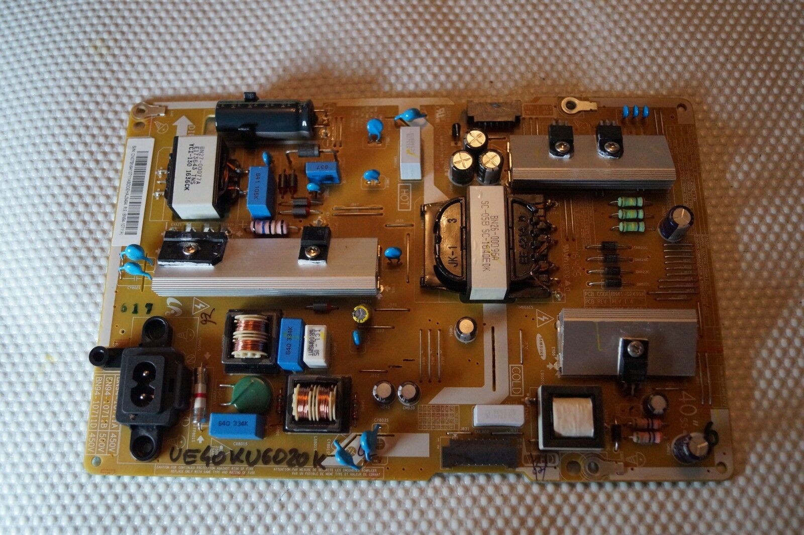 PSU POWER SUPPLY BOARD BN94-10711B FOR 40″ SAMSUNG UE40KU6020 LED SMART TV