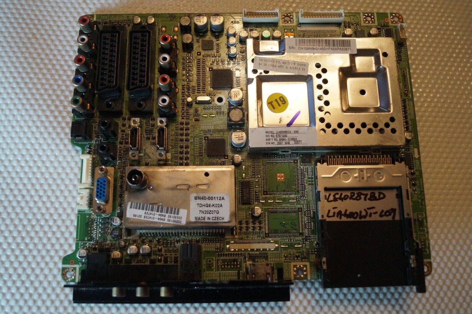 MAIN BOARD BN41-00813B BN94-01472B SAMSUNG LE40R87BD LE40R88BD TV, LTA400WT-L07