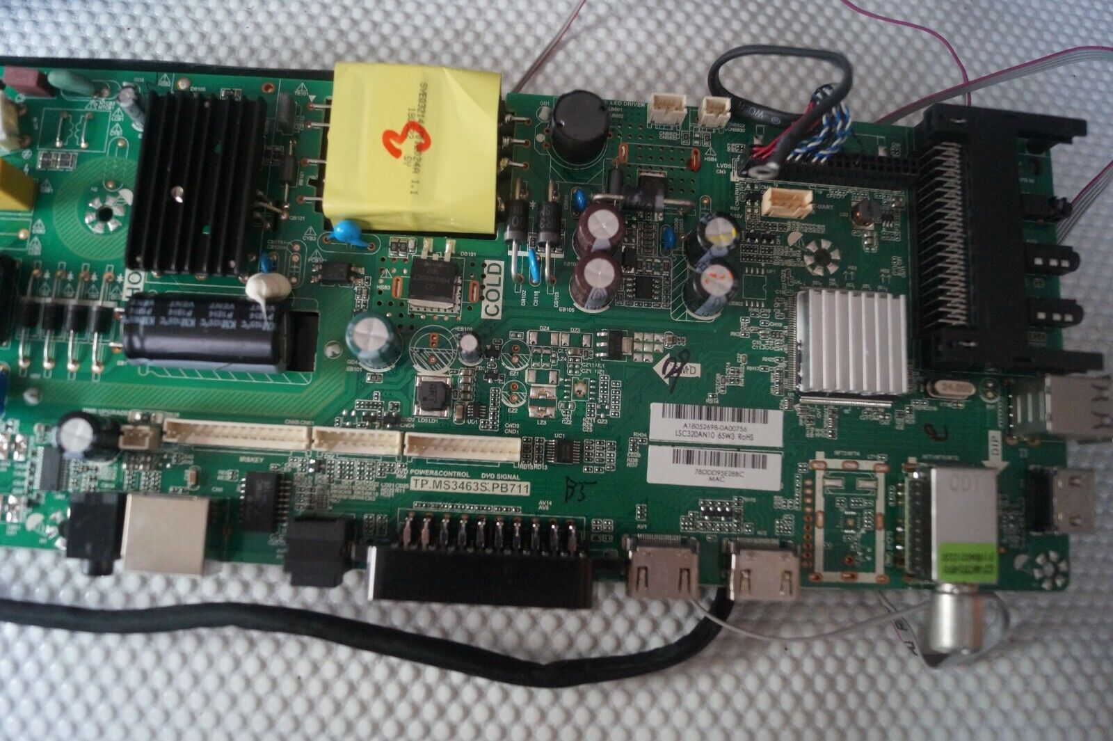 MAIN BOARD TP.MS3463S.PB711 FOR 32″ BLAUPUNKT 32/1380 TV, SCREEN: LSC320AN10