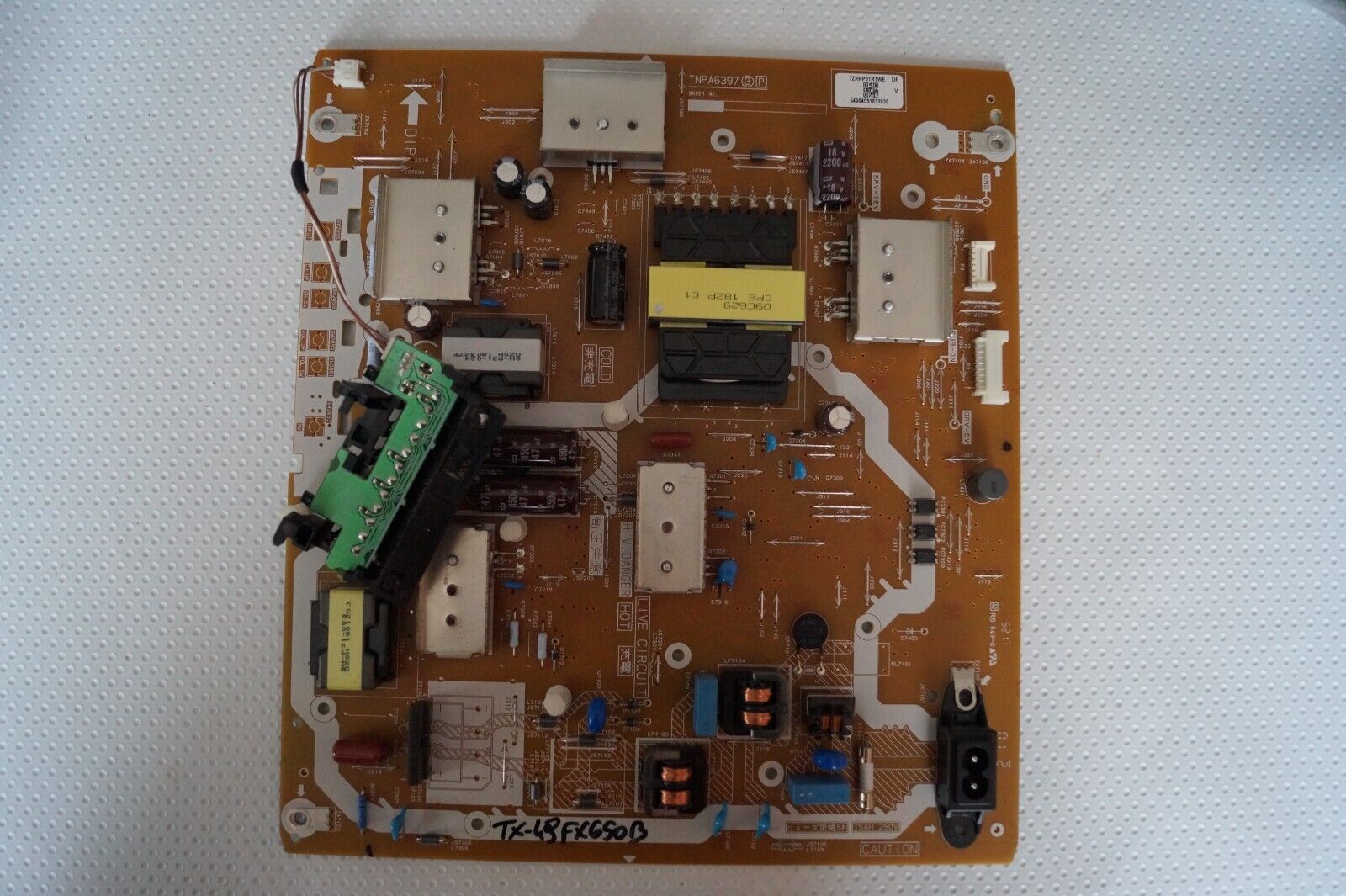 PSU POWER SUPPLY BOARD TNPA6397 3 P TZRNP01RTWE FOR 49″  PANASONIC TX-49FX650B