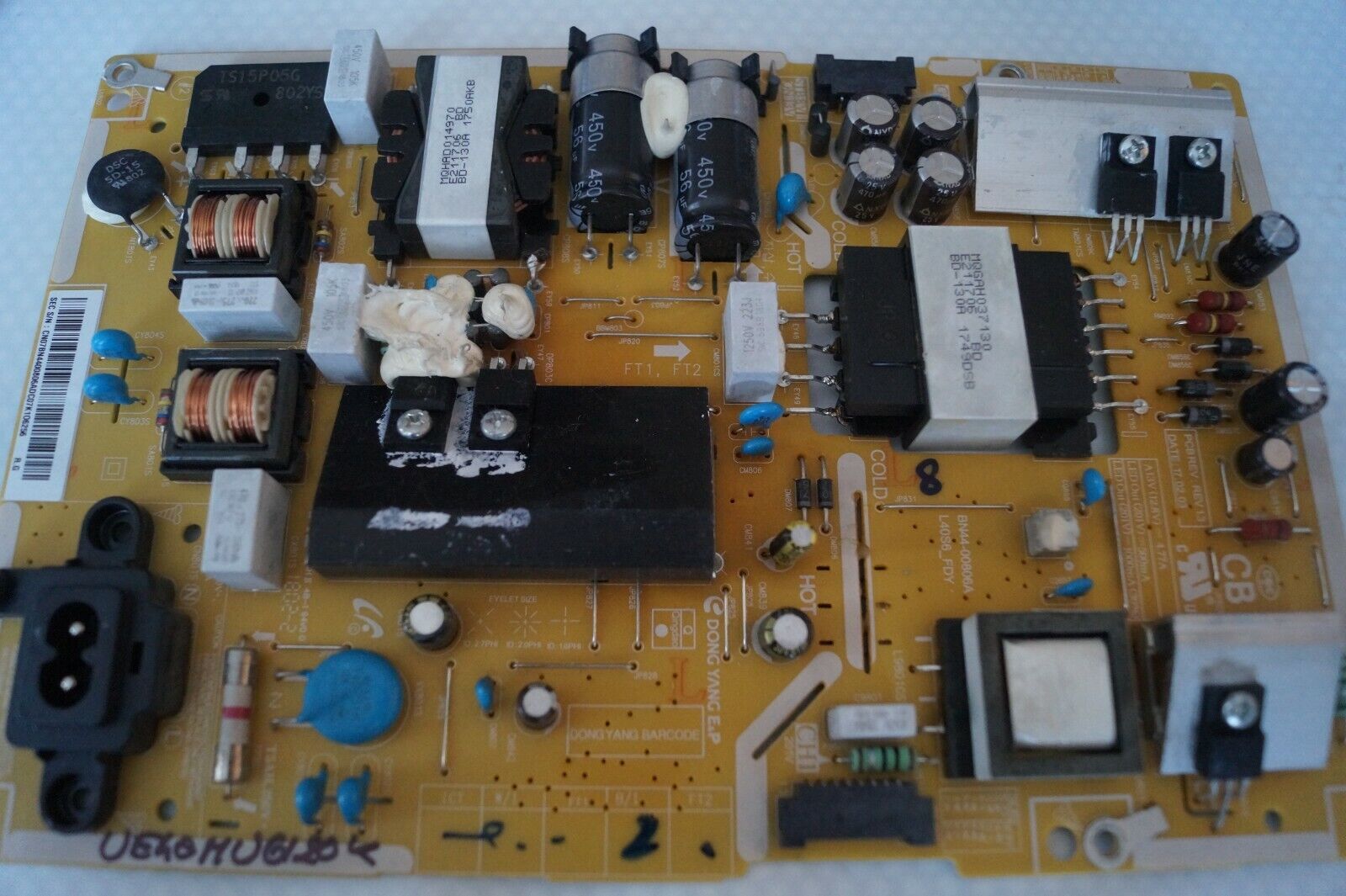 PSU POWER SUPPLY BOARD BN44-00806A FOR 40″ SAMSUNG UE40MU6120K LED TV