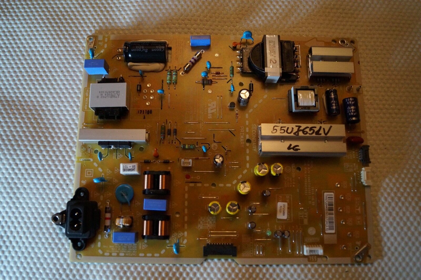 PSU POWER SUPPLY BOARD EAX67362501(1.3) EAY64450501 FOR 55″ LG 55UJ651V LED TV