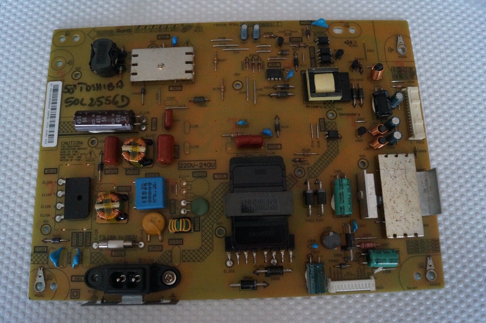 PSU POWER SUPPLY BOARD PK101W0800I FSP108-3FS01 FOR 50″ TOSHIBA 50L2556D