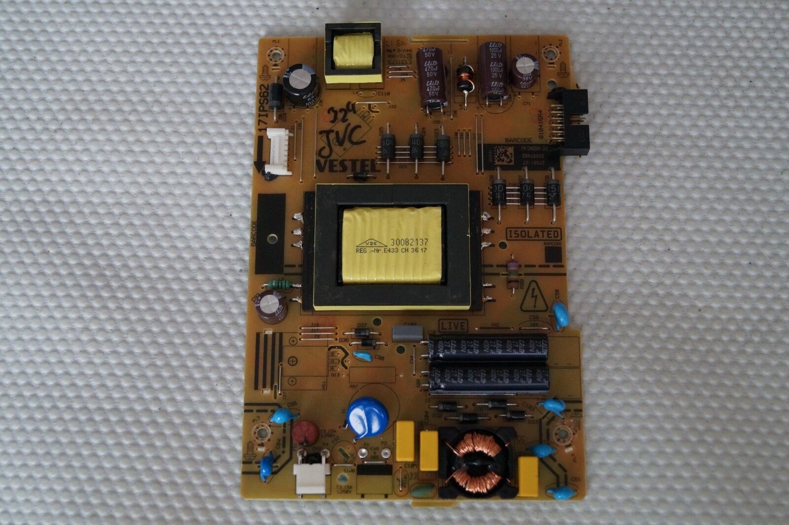 PSU POWER SUPPLY BOARD 17IPS62 23367482 FOR 32″ LT-32C672(A) DLED32287HDCNTDFVP