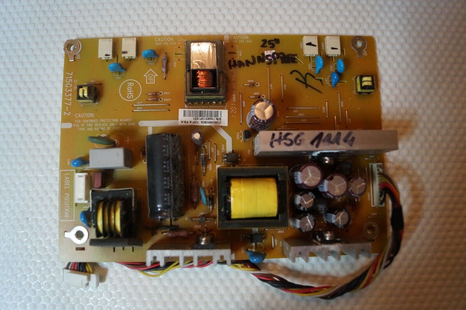 PSU POWER SUPPLY BOARD 715G3377-2 FOR 25″ HANNSPREE HSG1114 LCD TV