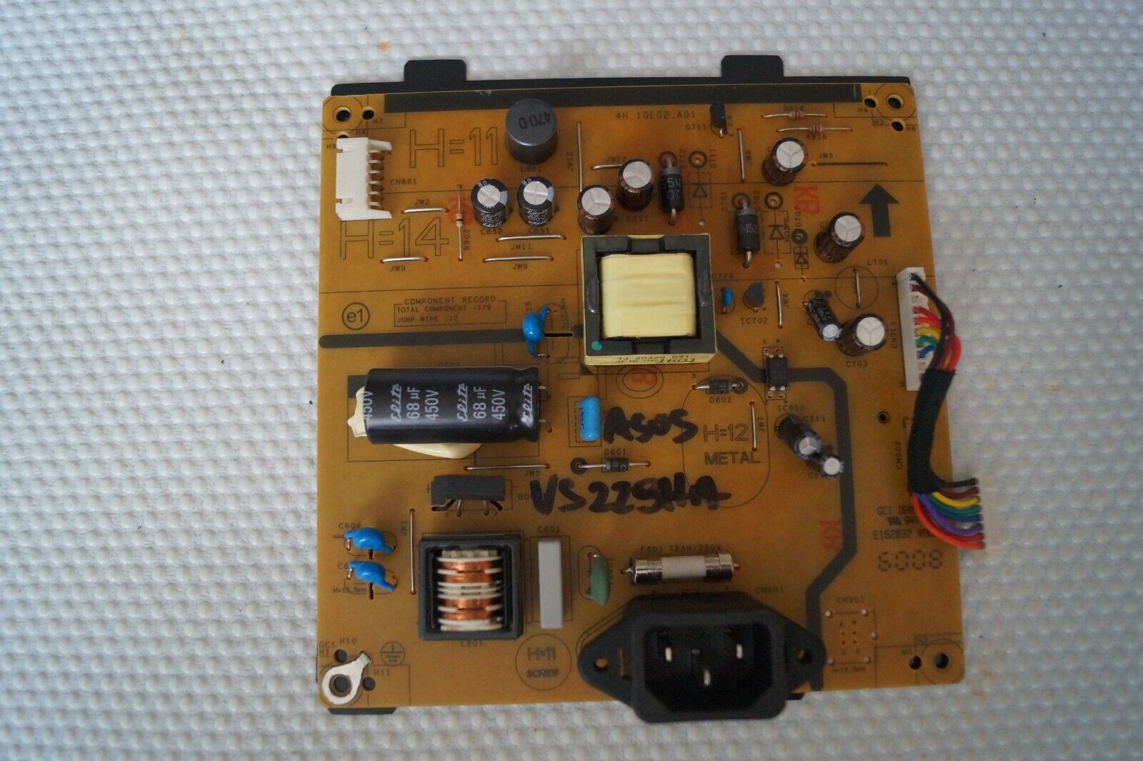 PSU POWER SUPPLY BOARD 4H.1QE02.A01 FOR 22″ ASUS VS229HA MONITOR , M215HNE-L30