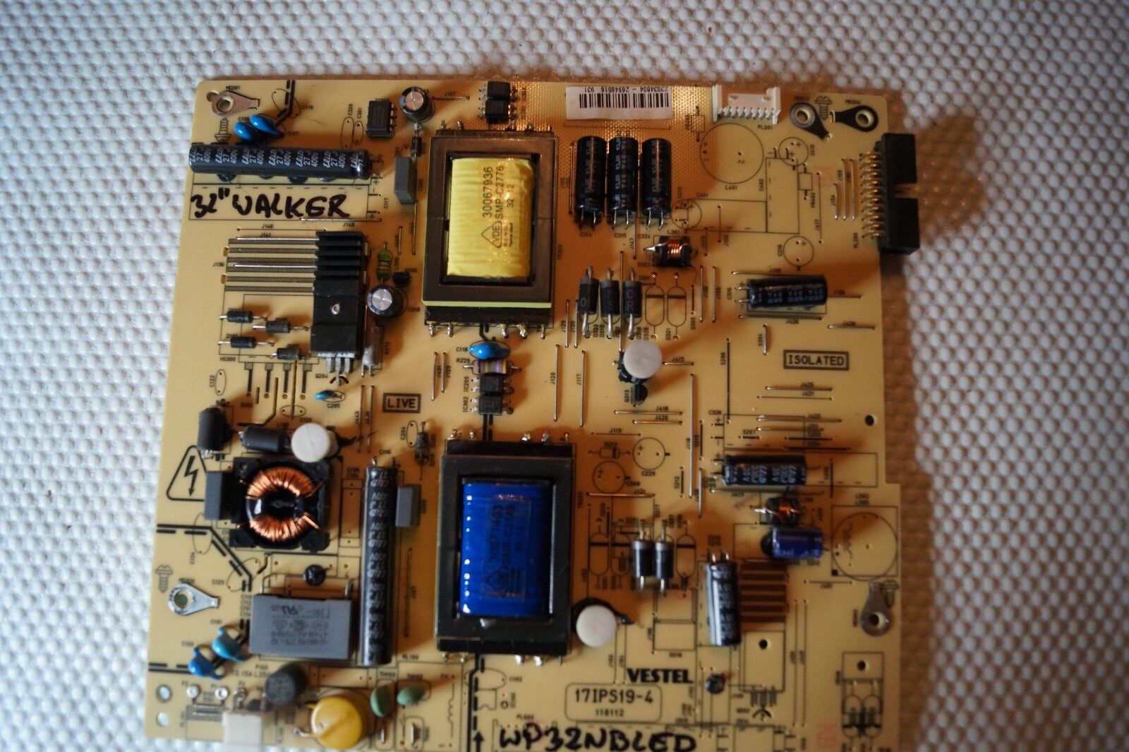 PSU POWER SUPPLY BOARD 17IPS19-4 23034604 FOR 32″ WALKER WP32NBLED LED TV