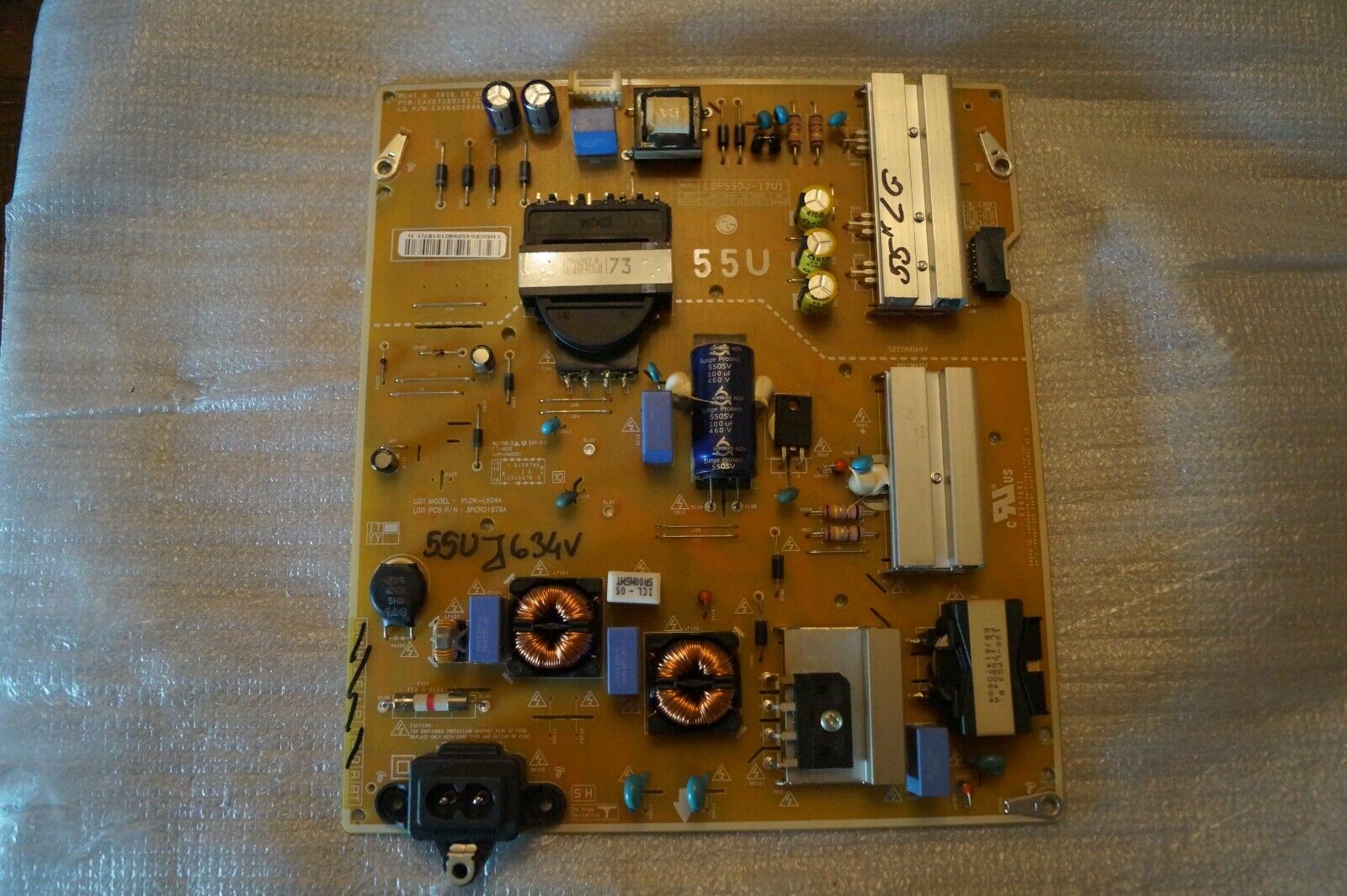 PSU POWER SUPPLY BOARD EAX67189101(1.4) EAY64529401 FOR 55″ LG 55UJ634V LED TV