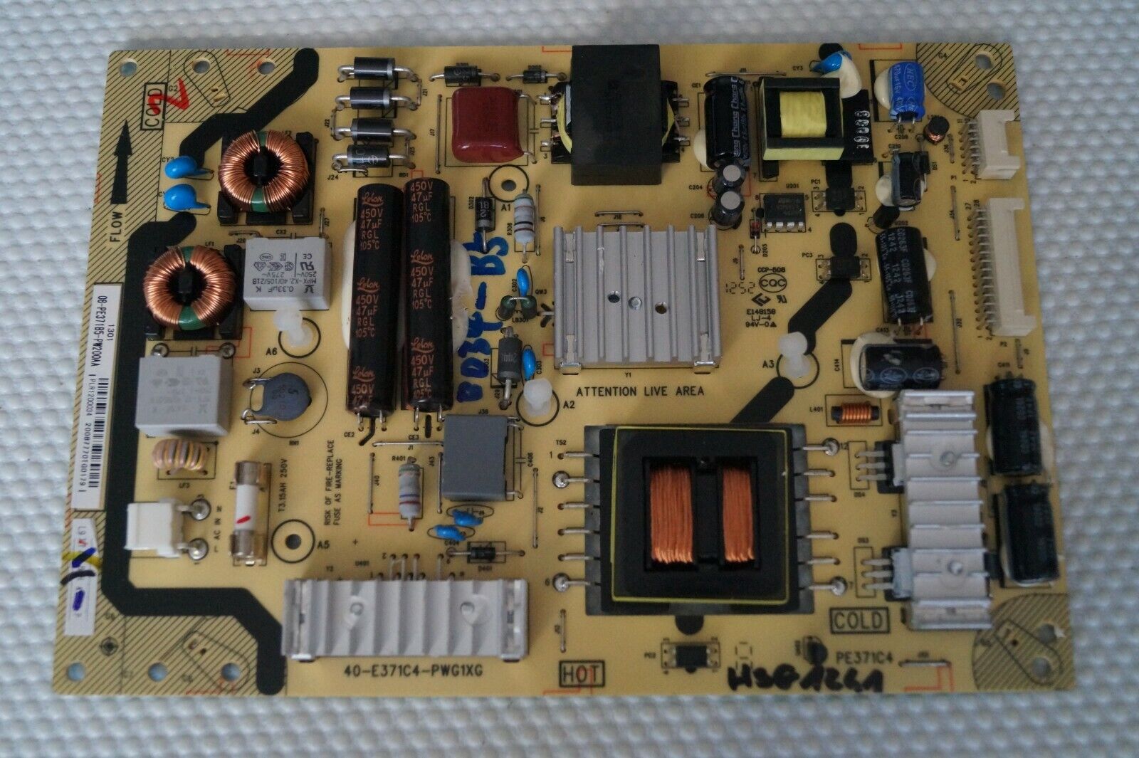 PSU POWER SUPPLY BOARD 40-E371C4-PWG1XG FOR HANNSPREE HSG1241 LED TV