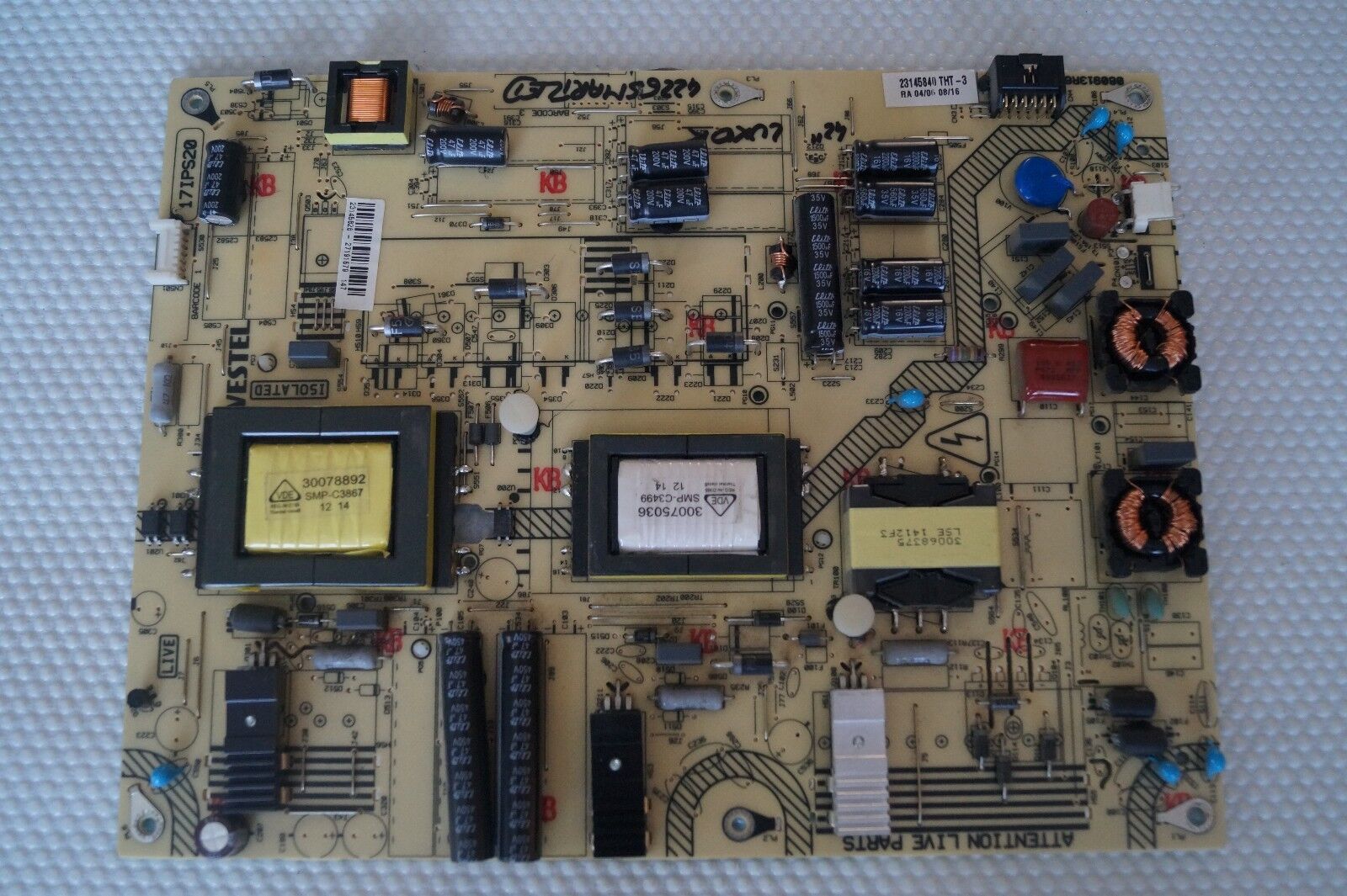 PSU POWER SUPPLY BOARD 17IPS20 23145828 FOR 42HXT42U H 42226SMARTLED 42HXT12U TV