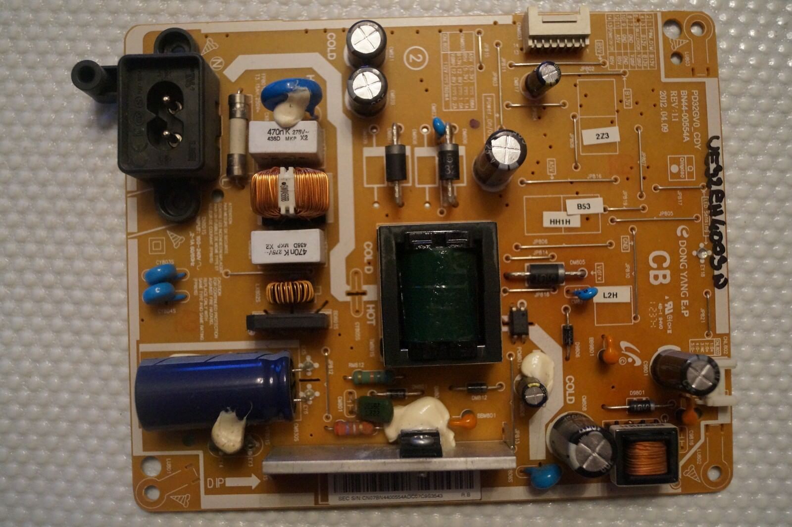 PSU POWER SUPPLY BOARD BN44-00554A REV:1.1 FOR 32″ SAMSUNG UE32EH4003W LED TV