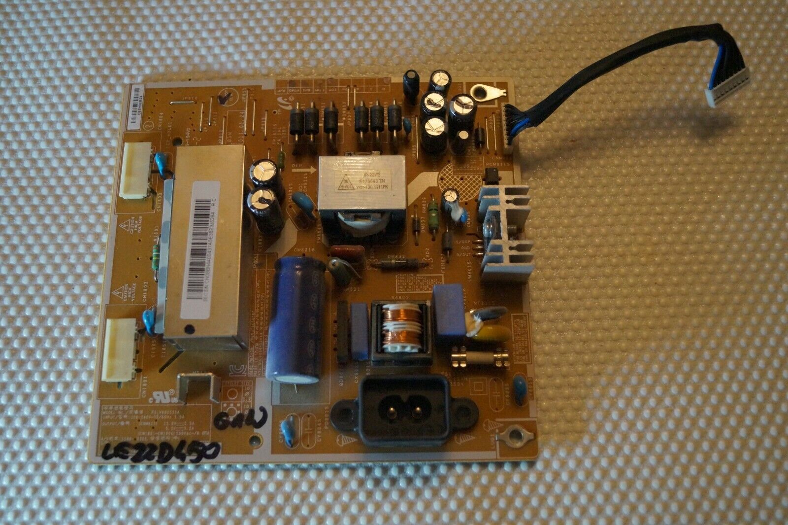 PSU POWER SUPPLY BOARD BN44-00437A FOR 22″ SAMSUNG LE22D450G1W LCD TV, CLAA215FA