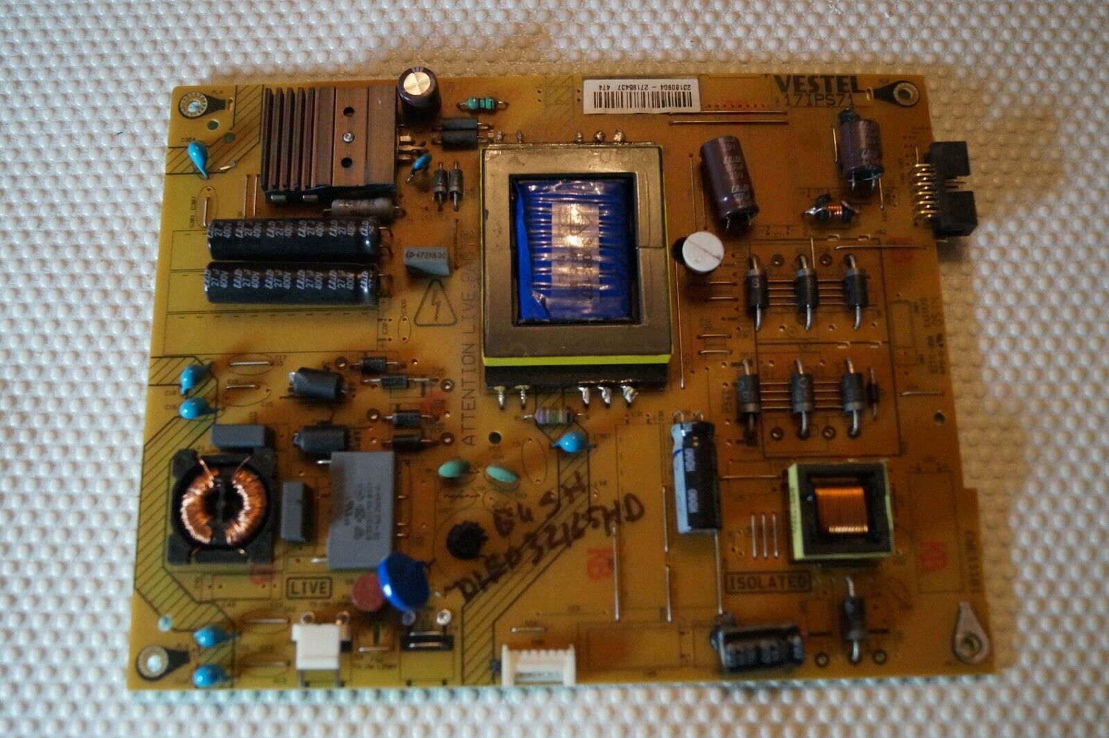 PSU POWER SUPPLY BOARD 17IPS71 23180904 FOR 32″ BUSH DLED32165HDDVD LED TV