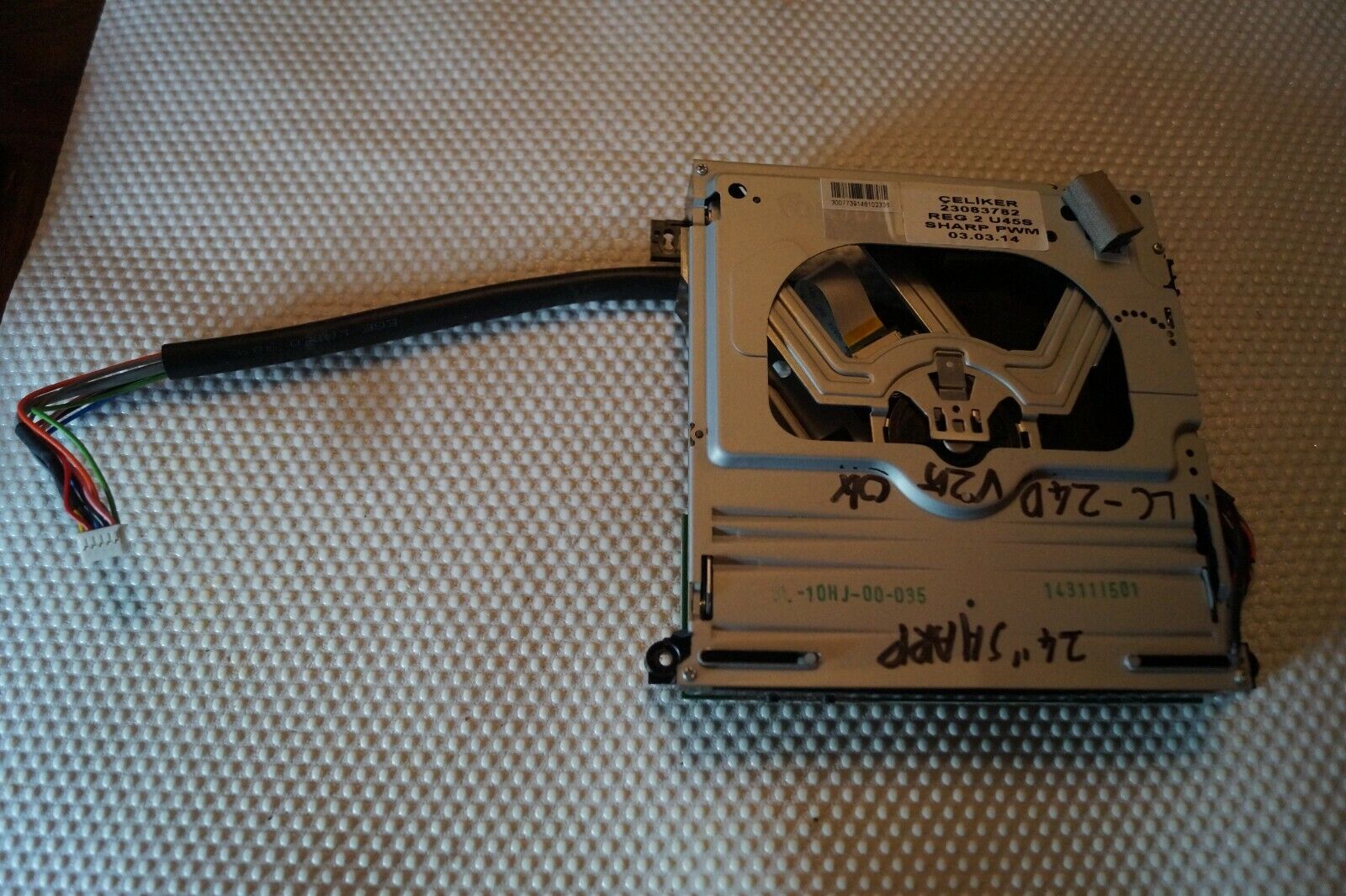 DVD MECHANISM DL-10HJ-00-035 FOR 24″ SHARP LC-24LDV250K LED COMBO TV