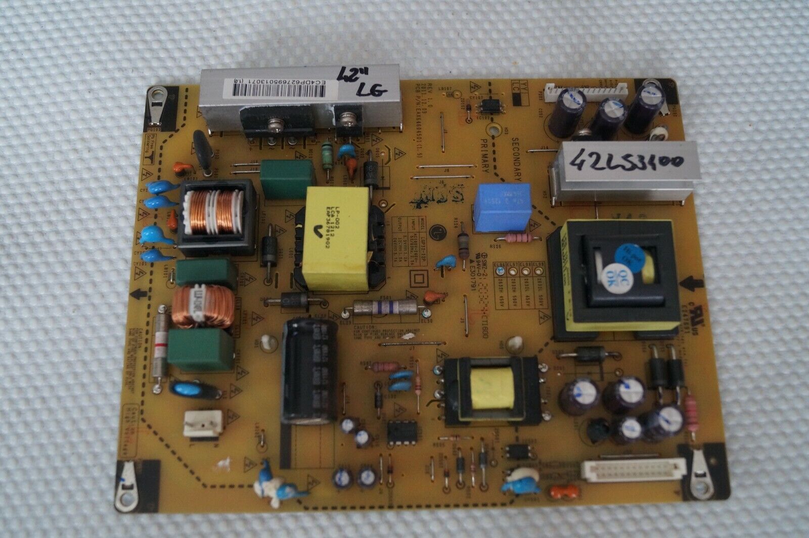 PSU POWER SUPPLY BOARD EAX64604501(1.5) REV 1.0 FOR 42″ LG 42LS3400 TV