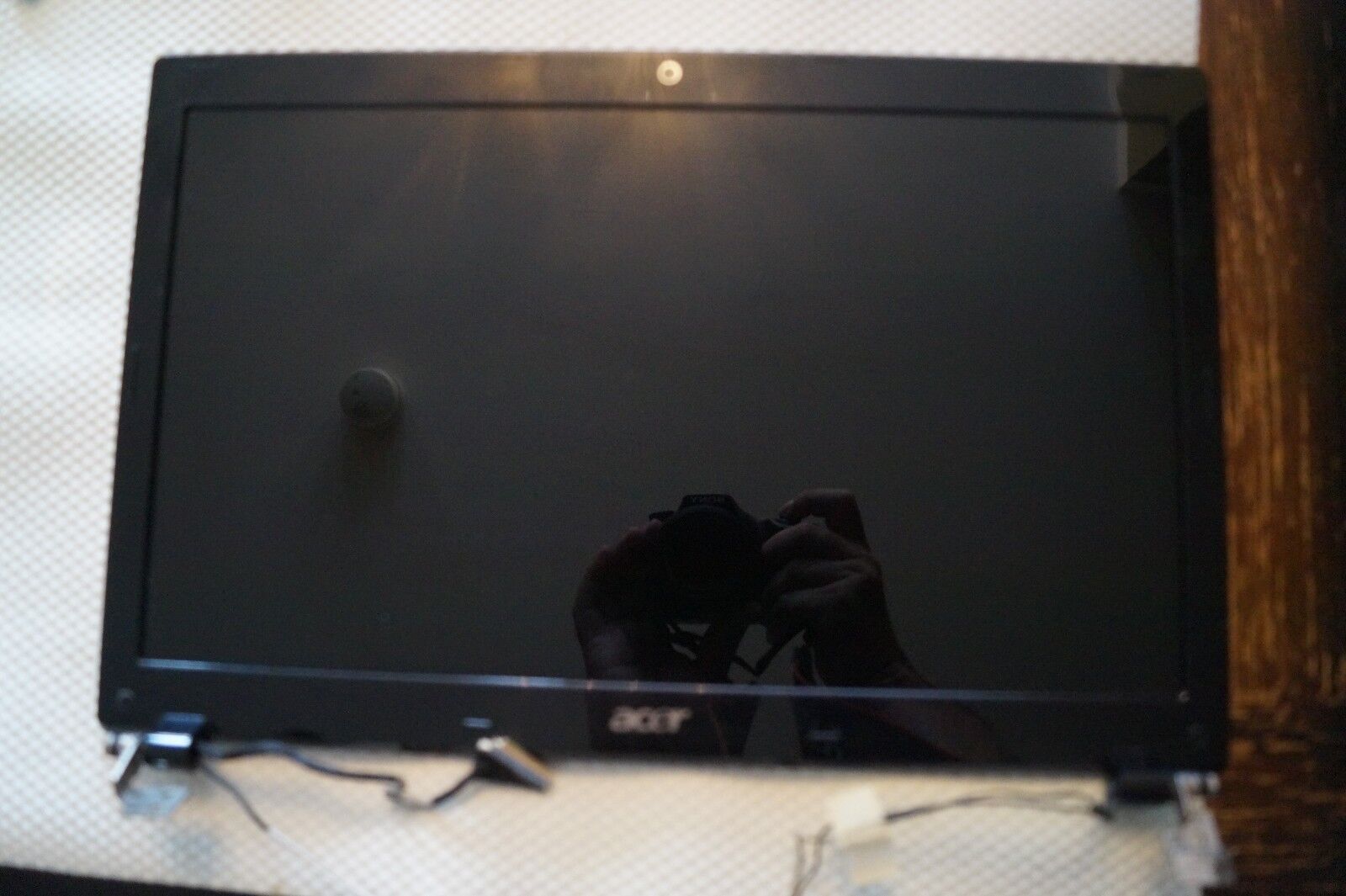 COMPLETE 15.6″ LED SCREEN FOR ACER 5551 LID,BEZEL,HINGES,WEBCAM