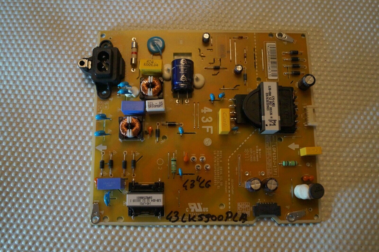 PSU POWER SUPPLY BOARD EAX67264001(1.5) EAY64530001 43″ LG 43LK5900PLA 43LJ594V