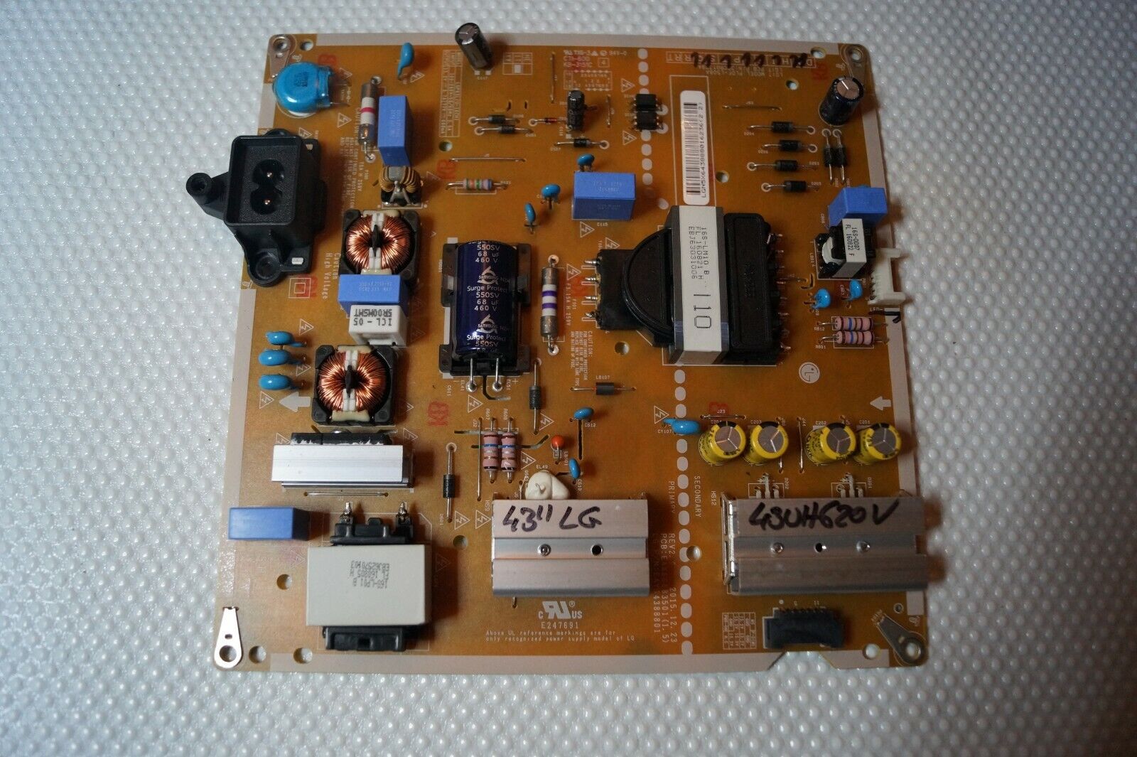 PSU POWER SUPPLY BOARD EAX66883501(1.5) EAY64388801 FOR 43″ LG 43UH620V LED TV