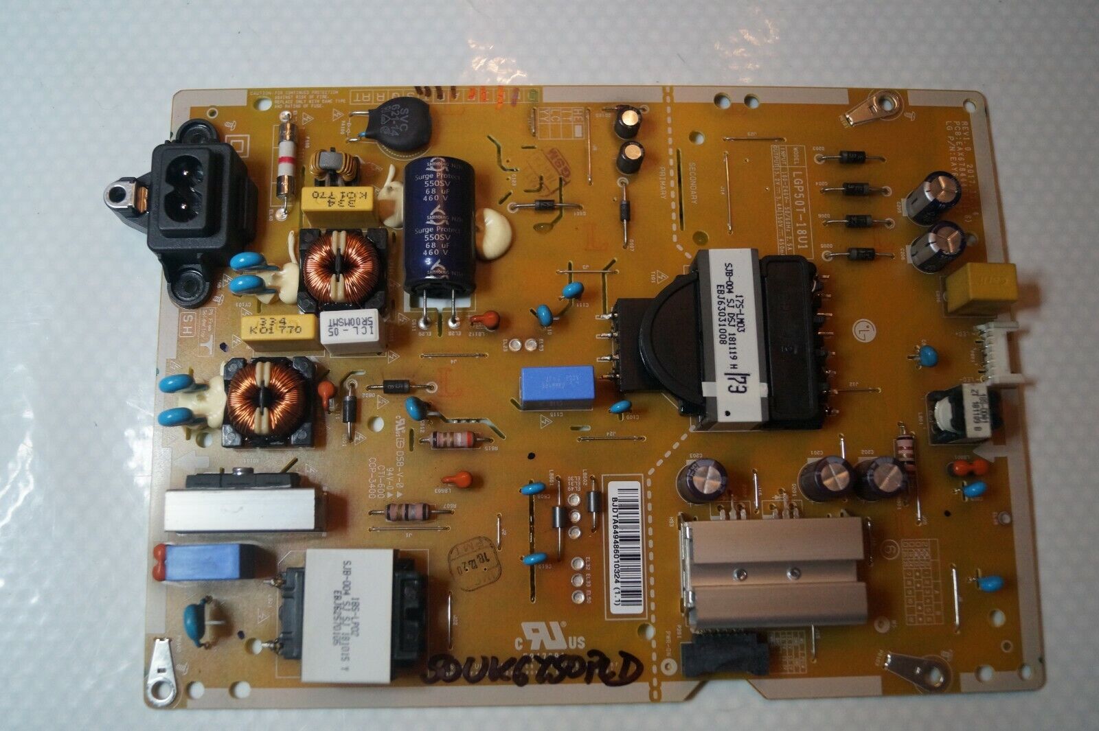 PSU POWER SUPPLY BOARD EAX67844401(1.6) EAY64948601 LG 50UK6750PLD 50UK6950PLB