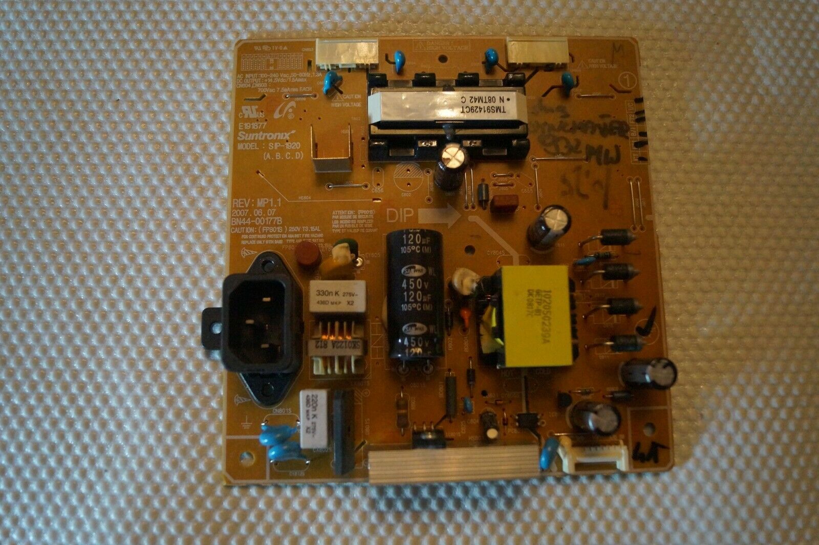 PSU POWER SUPPLY BOARD BN44-0177B FOR SAMSUNG SYNCMASTER 932MW, LTM1902M-L31