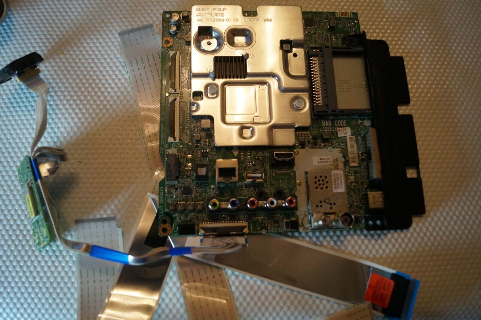 MAIN BOARD EAX67133404(1.0) 76EBT000-01JT LG 43UJ635V TV, HC430DGG-SLTL1-A11X