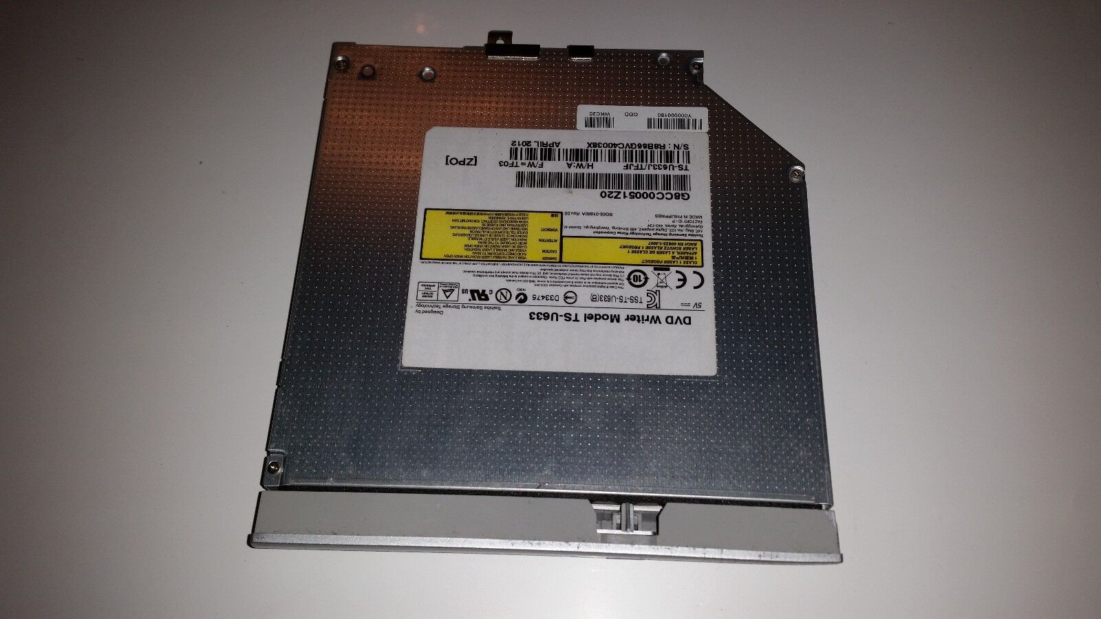 DVD OPTICAL DRIVE TS-U633 SATA SLIM  FOR 14″ TOSHIBA P845 LAPTOP ULTRABOOK