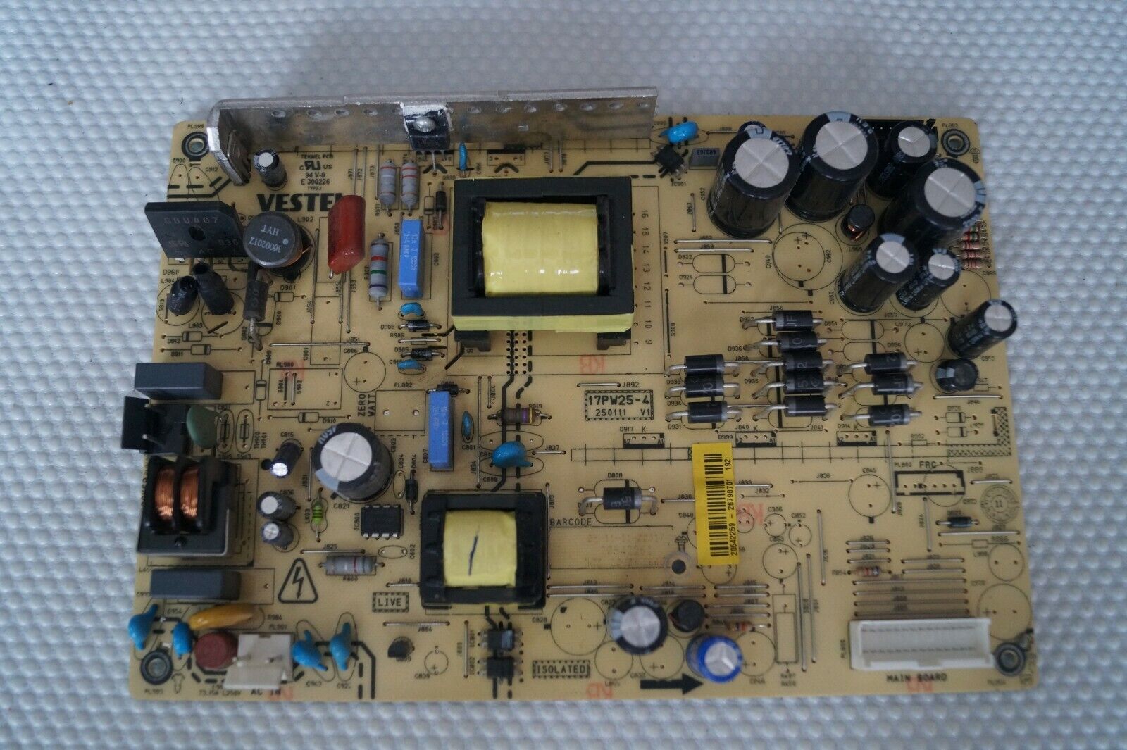 PSU POWER SUPPLY BOARD 17PW25-4 V1 20542259 FOR 32″ HITACHI L32HK04U A LCD TV