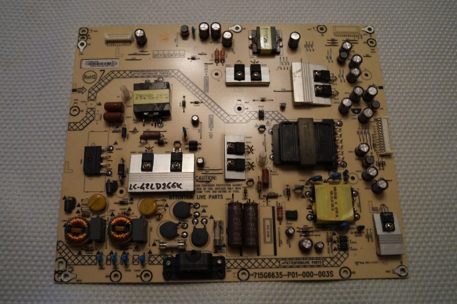 PSU POWER SUPPLY BOARD 715G6635-P01-000-003S FOR 42″ SHARP LC-42LD266K LED TV