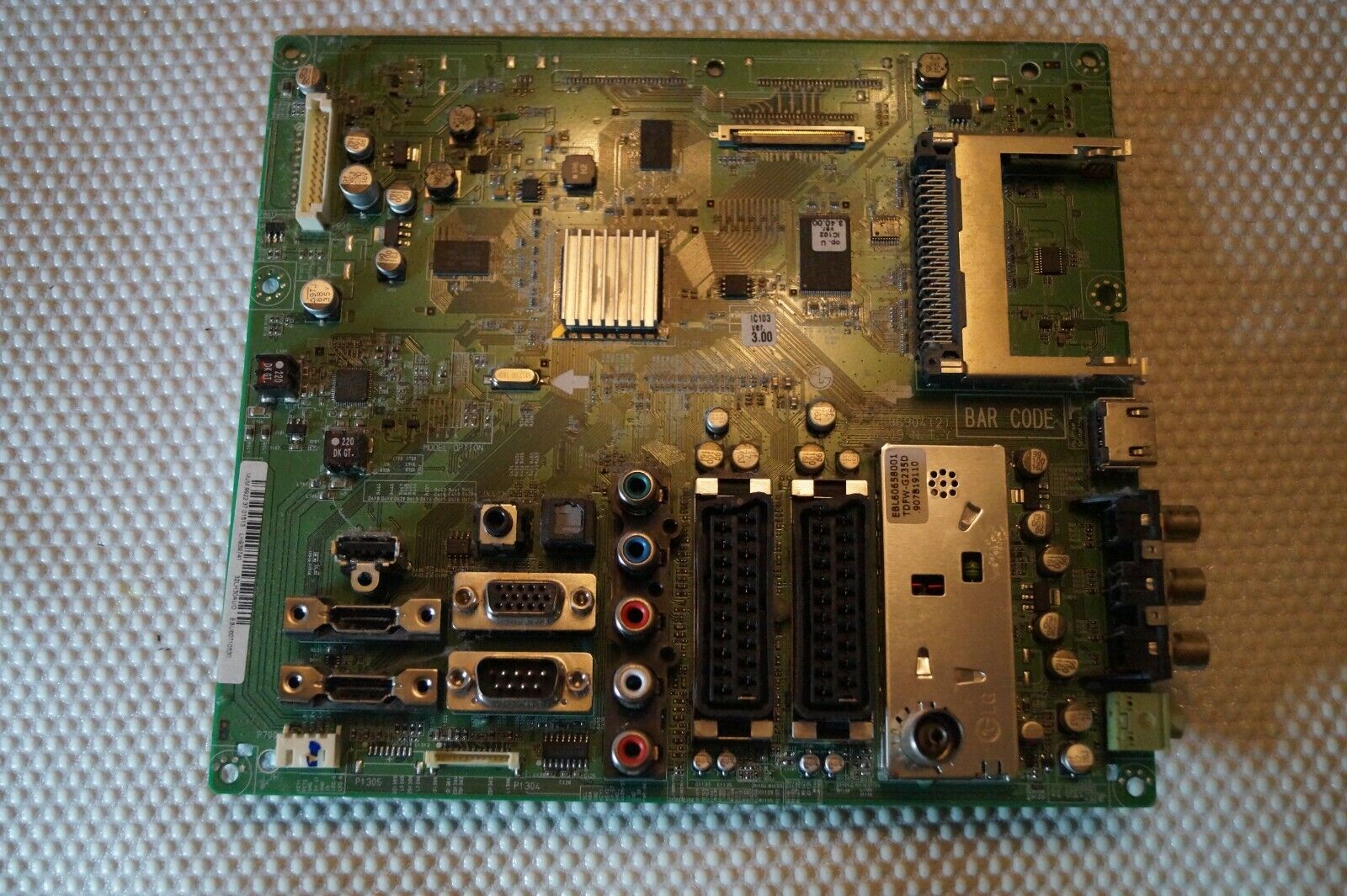 MAIN BOARD EAX60686904(2) EBU60710830 FOR 32″ LG 32LH3000 LCD TV, T315HW02 V.4