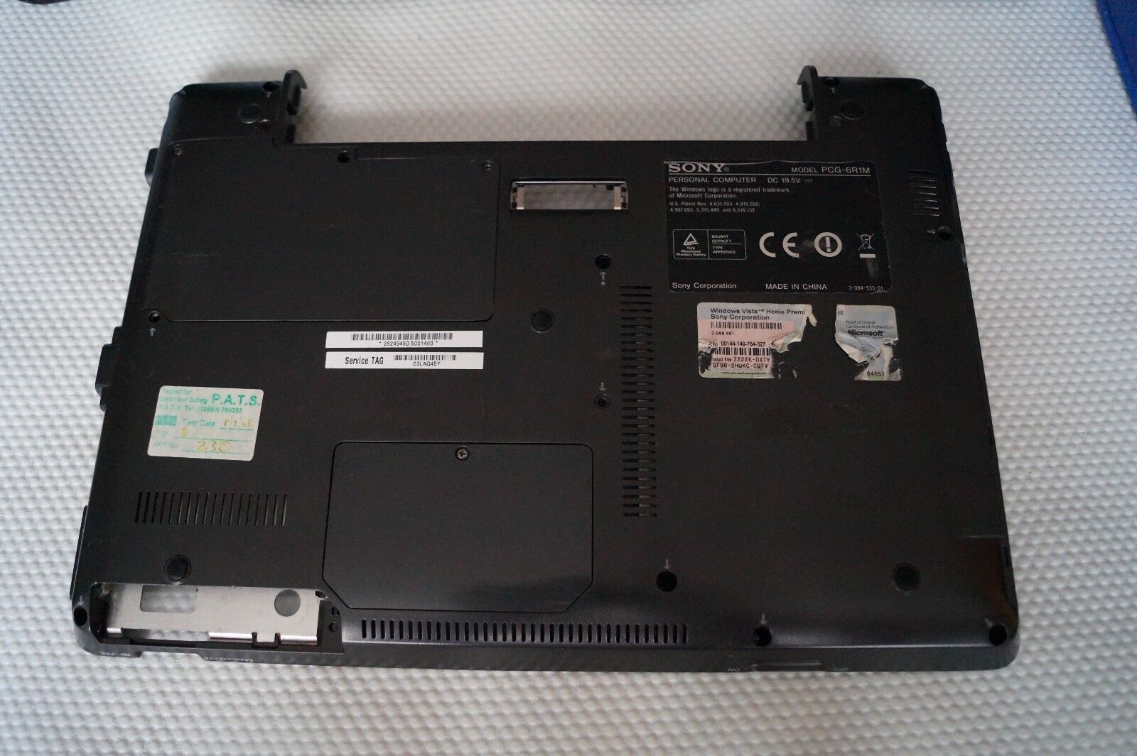 BOTTOM BASE HOUSING FOR 13.3″ SONY VAIO PCG-6R1M VGN-C2Z LAPTOP