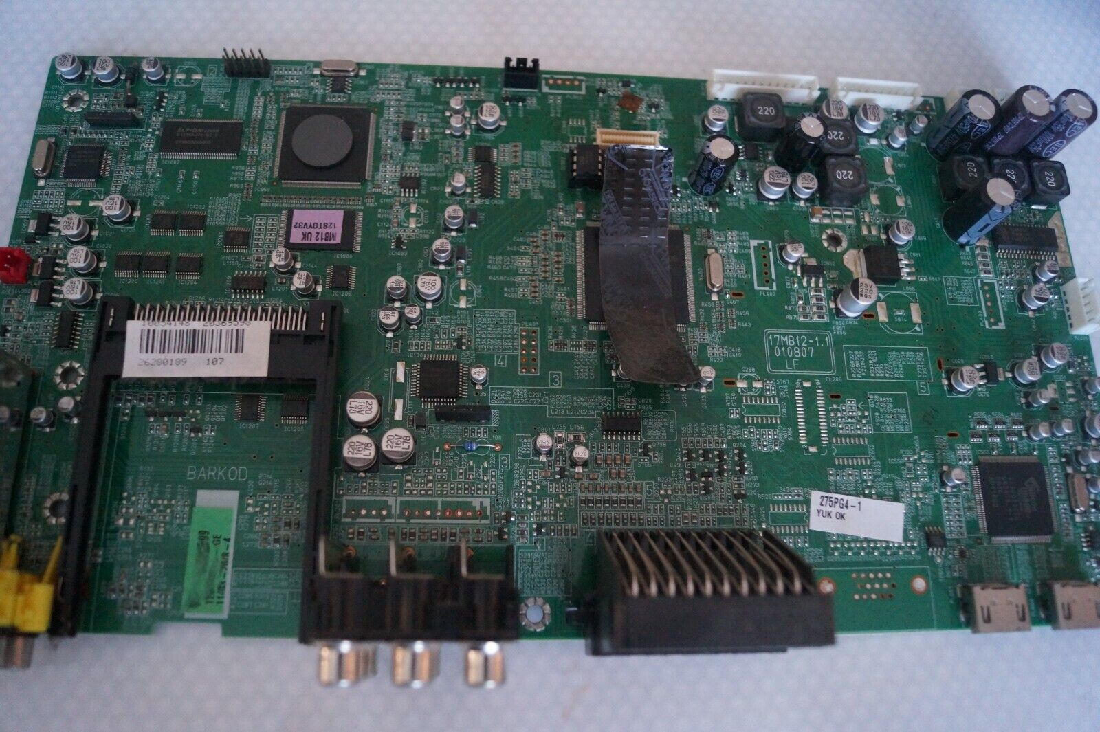 MAIN BOARD 20369598 17MB12-1.1 FOR 37″ LOGIK LOG37LW782 , T370XW02 V.5.