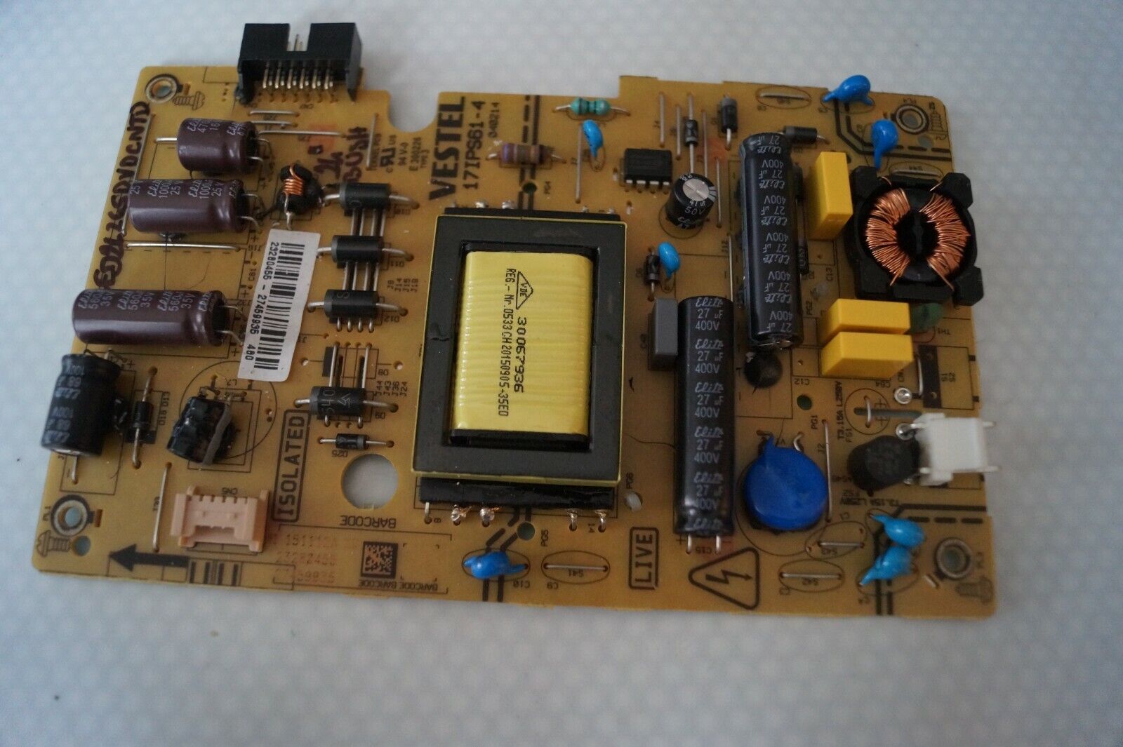 PSU POWER SUPPLY BOARD 17IPS61-4 23280455 FOR 24″ BUSH LED24265DVDCNTW LED TV