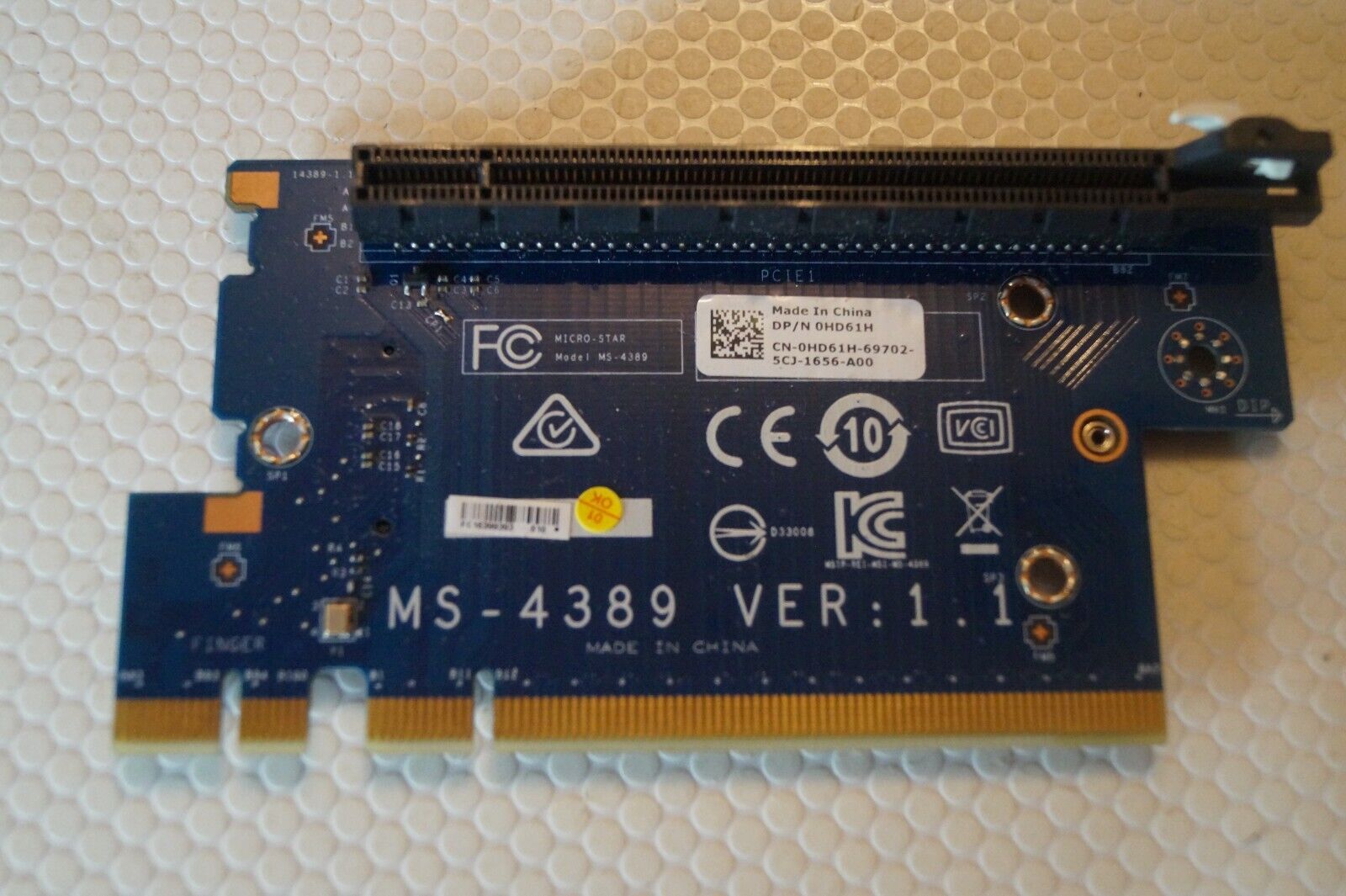 Original for Dell Alienware X51 R3 PCIE SSD adapter board MS-4389 0HD61H