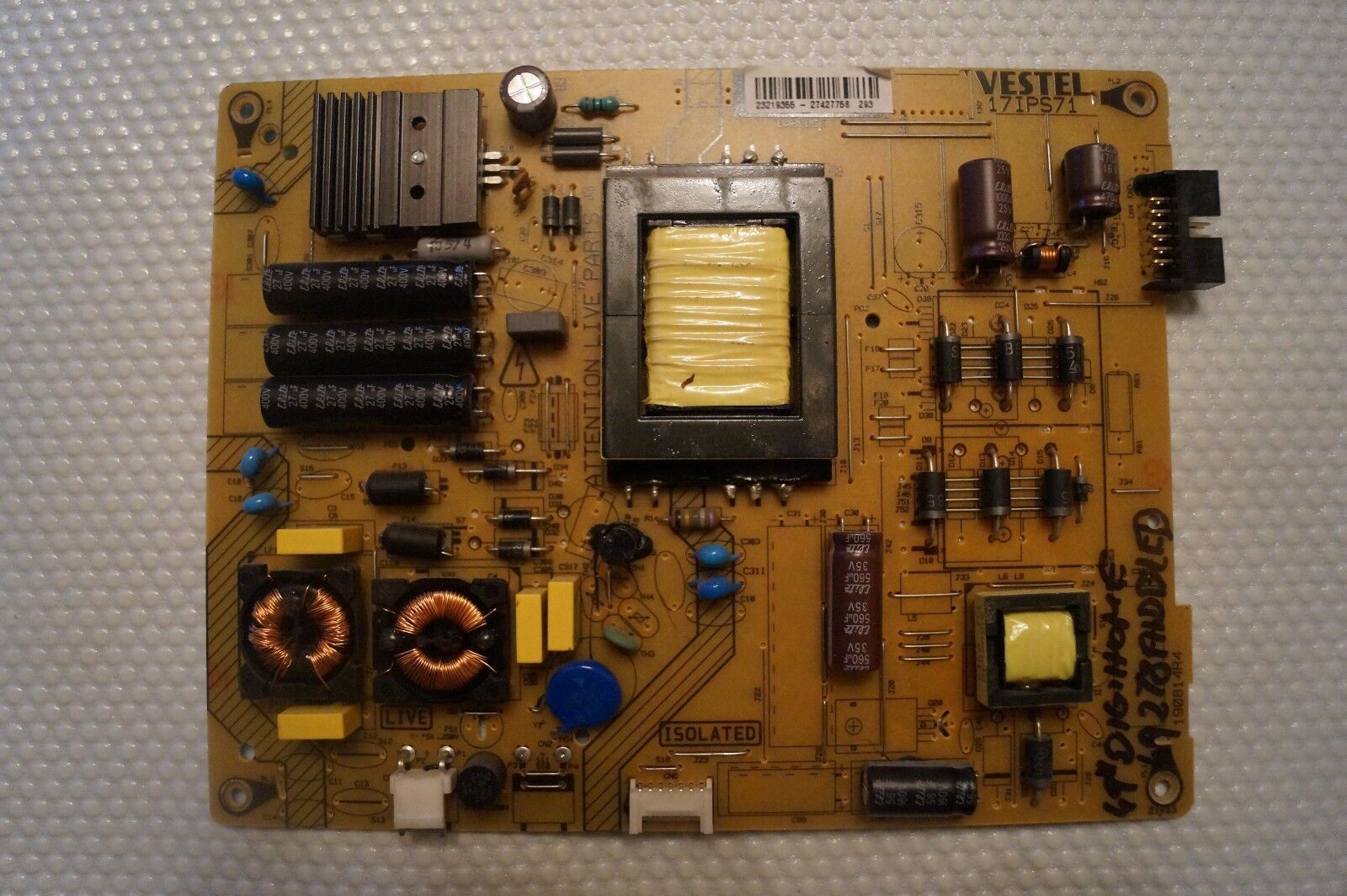 PSU POWER SUPPLY BOARD 17IPS71 23219355 49″ BUSH DLED49282FHD TV