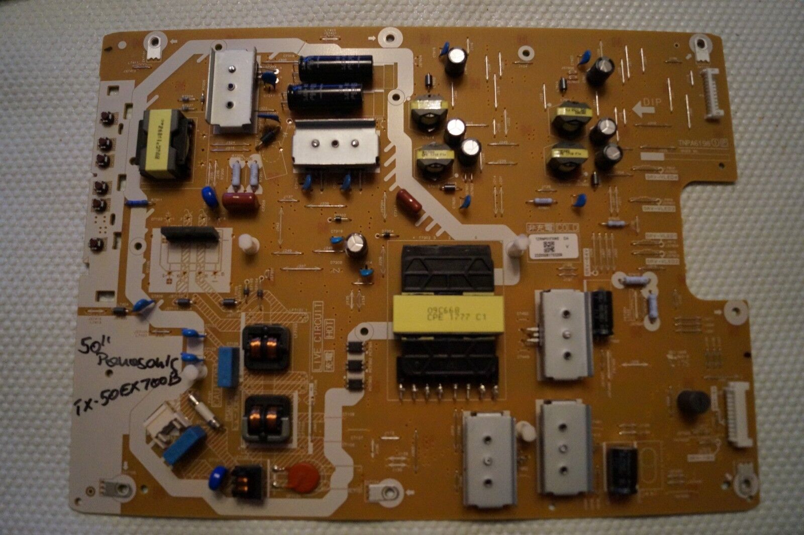 PSU POWER SUPPLY BOARD TNPA6198 1P TZRNP01FXWE FOR 50″ PANASONIC TX-50EX700B TV