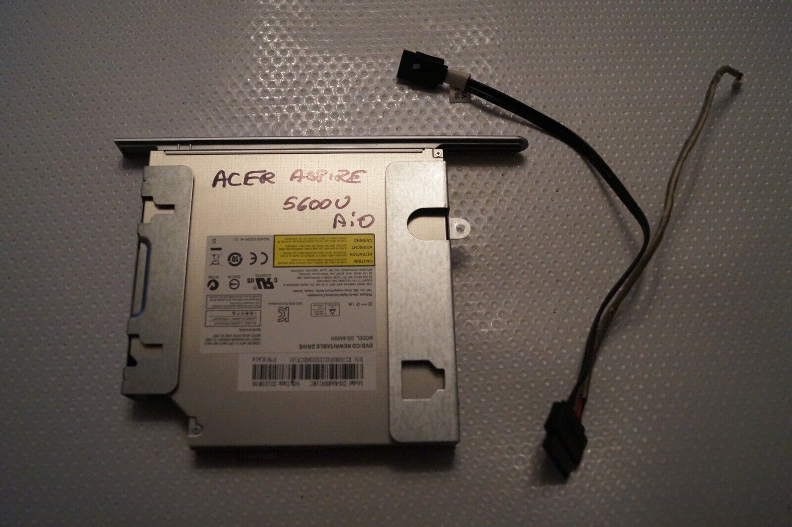 Acer Aspire 5600U DVD DRIVE DS-8A8SH SATA CABLES HDD CADDY FOR 23″ PC GENUINE