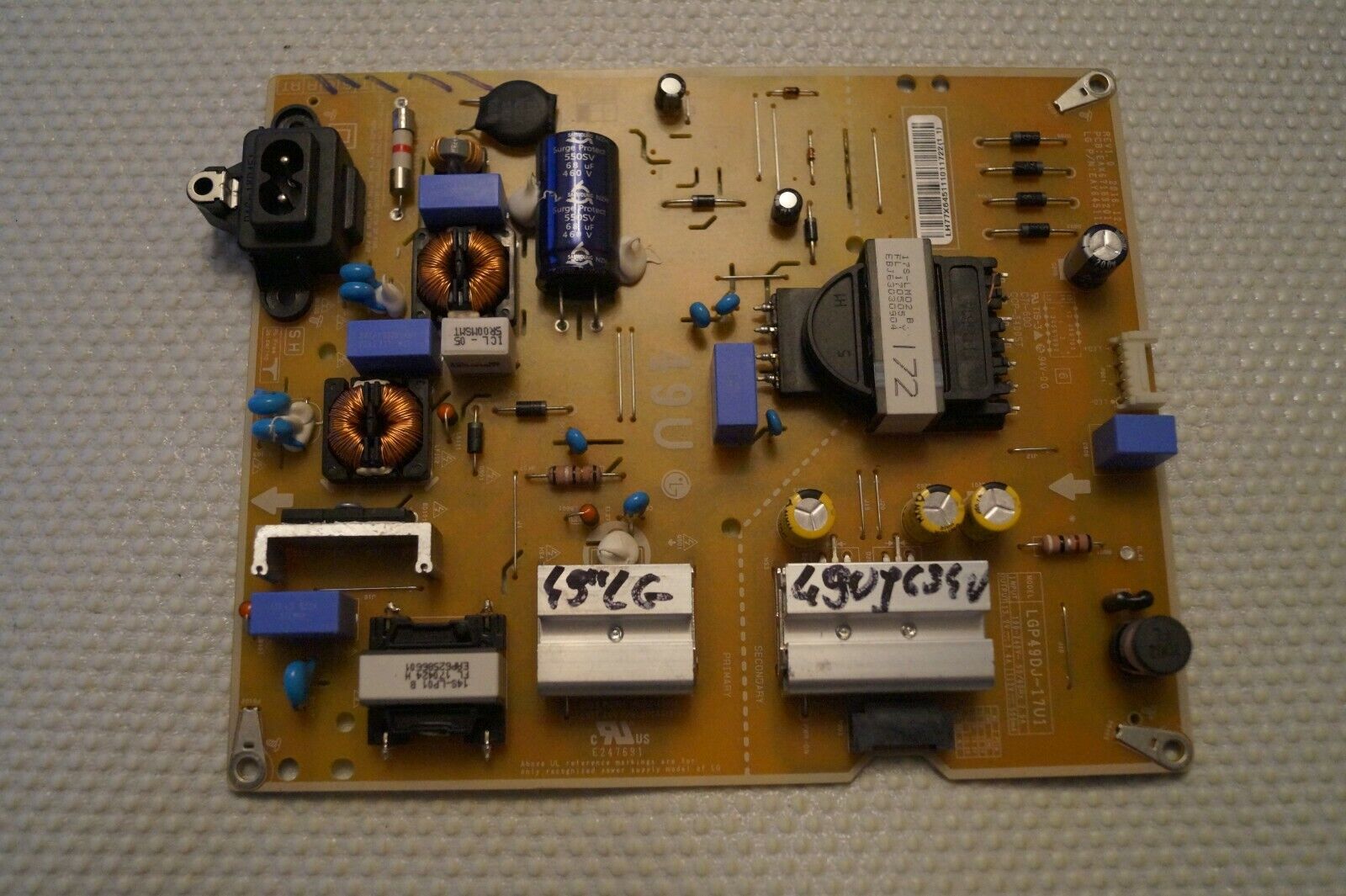 PSU POWER SUPPLY BOARD EAX67189201(1.6) EAY64511101 FOR 49″ LG 49UJ630V