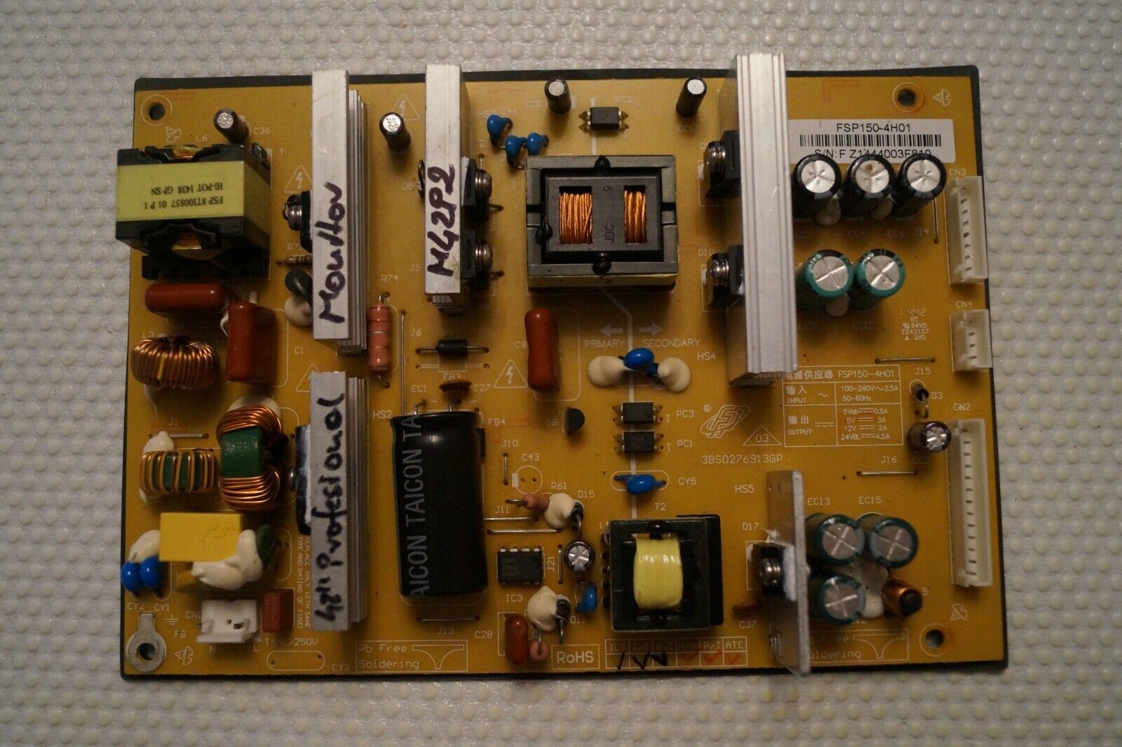 PSU POWER SUPPLY BOARD FSP150-4H01 FOR 42″ PROFESSIONAL MONITOR M42P2