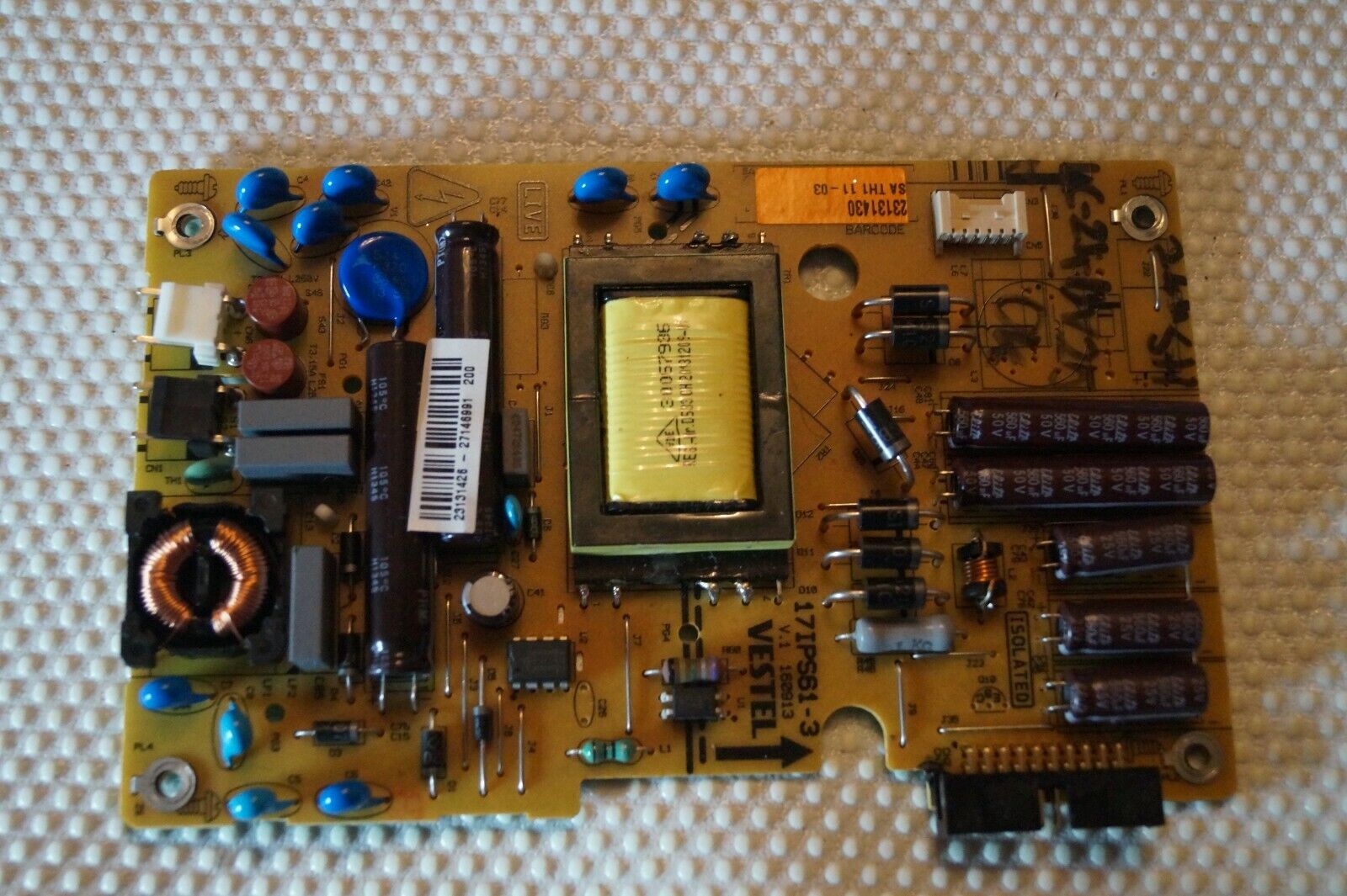 PSU POWER SUPPLY BOARD 17IPS61-3 23131426 FOR 24″ SHARP LC-24DV250K LED TV