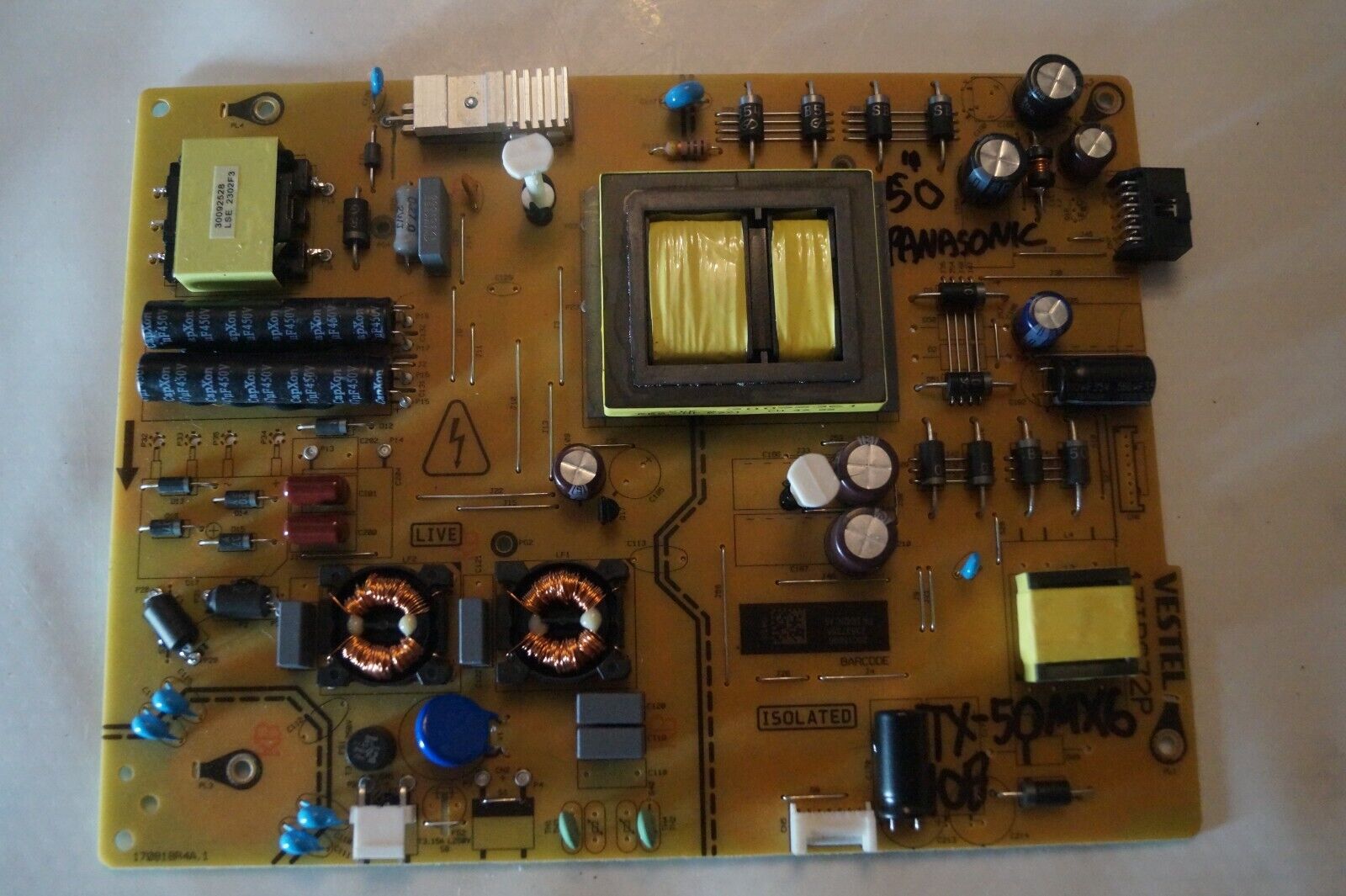 PSU POWER SUPPLY BOARD 17IPS72P 23837355 FOR 50″ PANASONIC TX-50MX610B LED TV