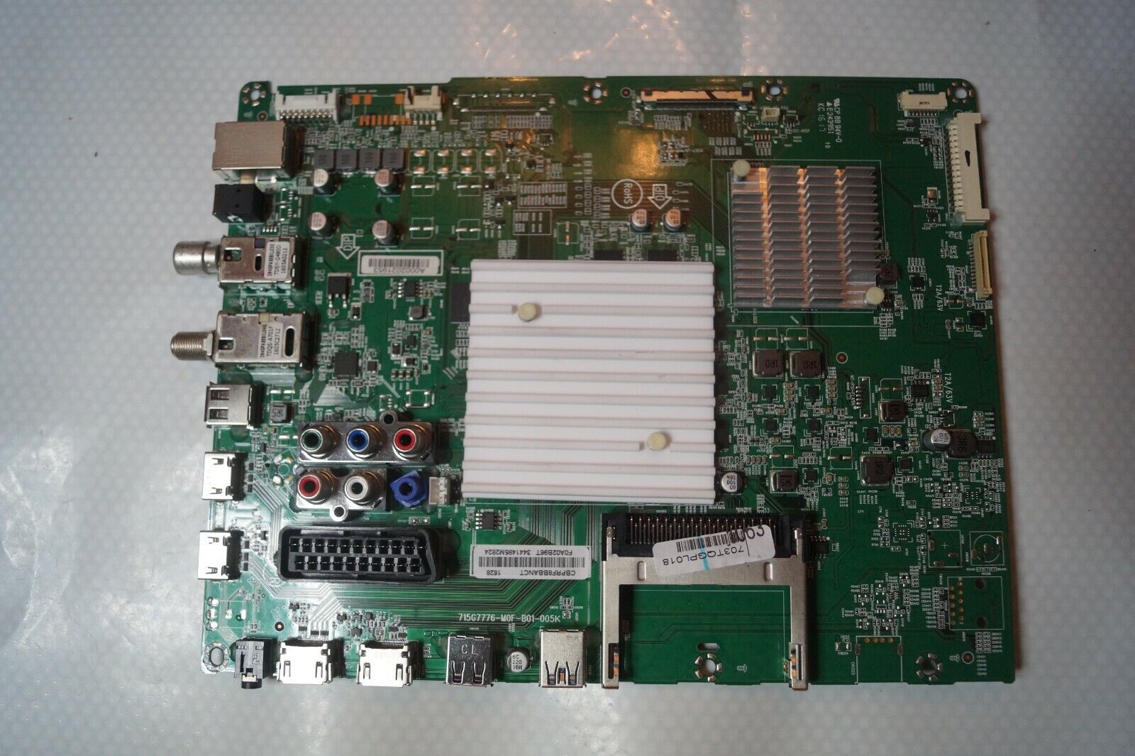 MAIN BOARD 715G7776-M0F-B01-005K FOR PHILIPS 43PUS6401/12 TV, TPT430U3-EQYSHM.G