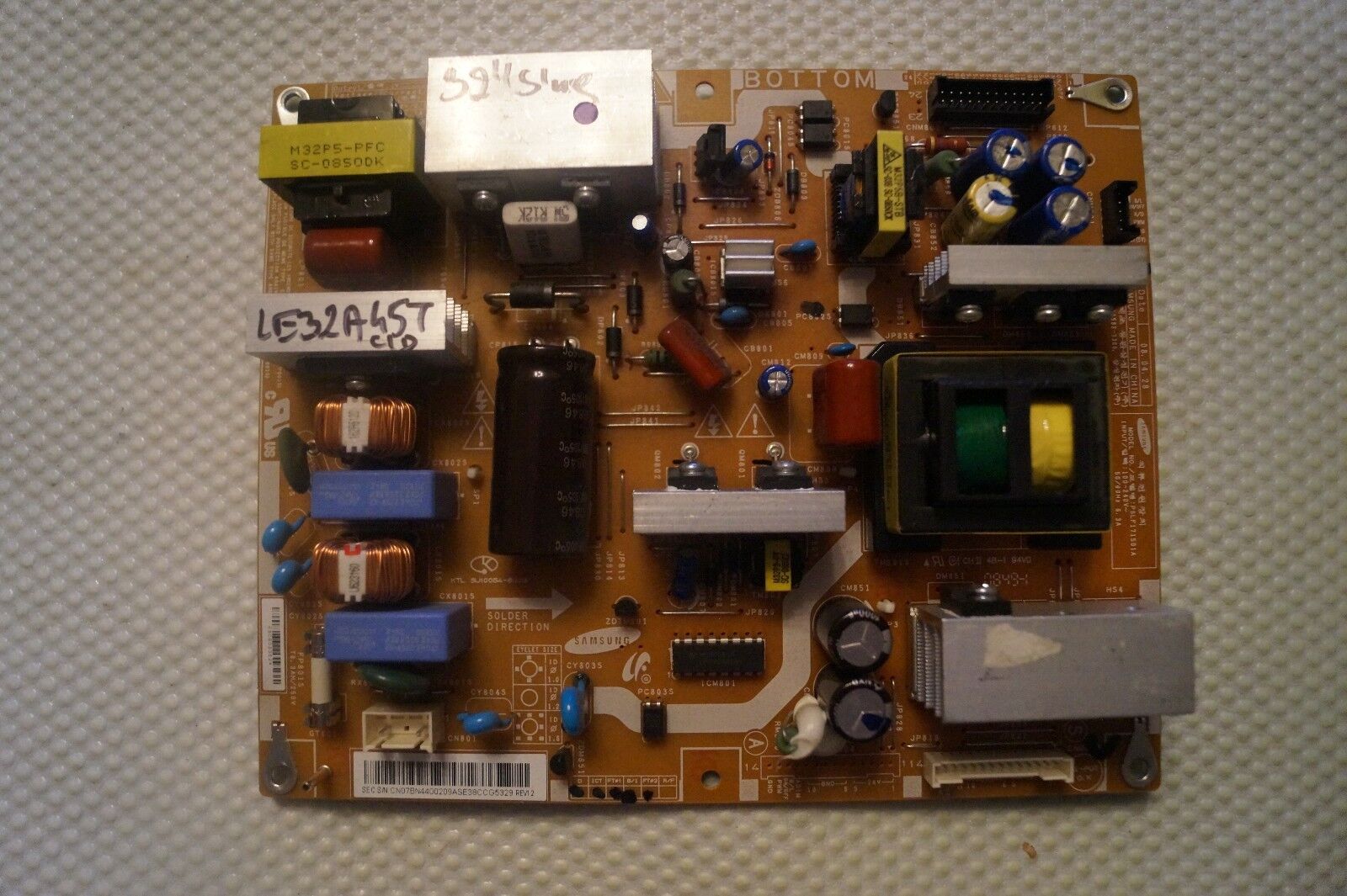 PSU POWER SUPPLY BOARD BN44-0209A FOR 32″ SAMSUNG LE32A457C1D LCD TV