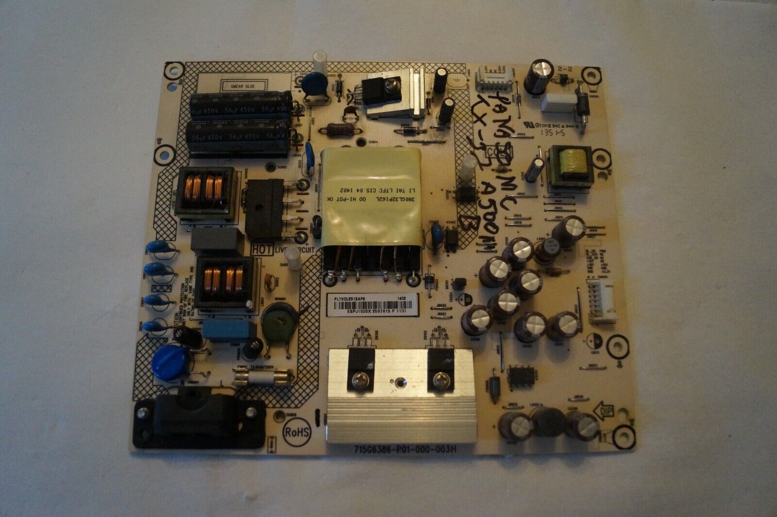 PSU POWER SUPPLY BOARD 715G6386-P01-000-003H FOR 32″ PANASONIC TX-32AS500B TV