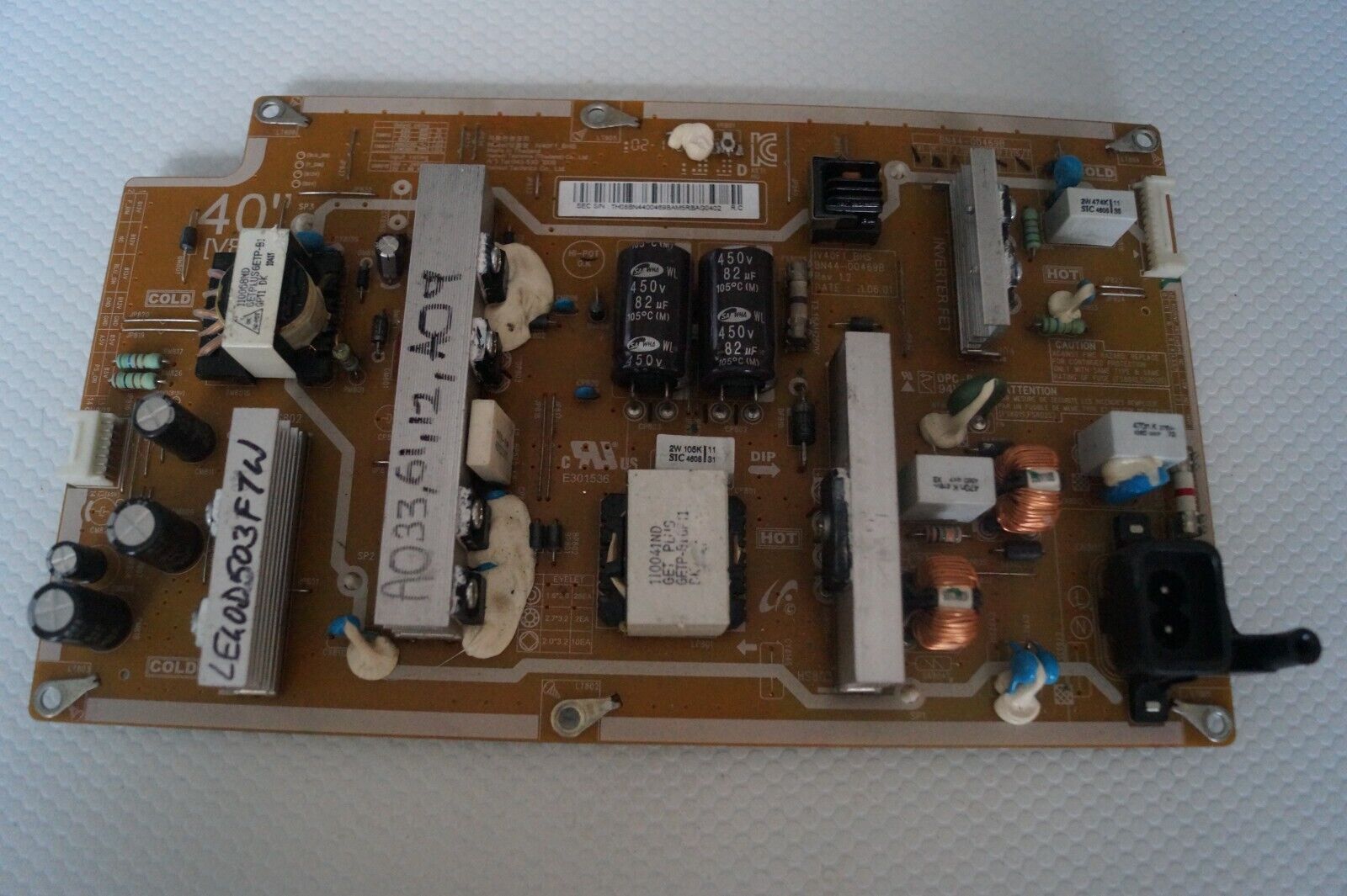 PSU POWER SUPPLY BOARD BN44-00469B FOR 40″ SAMSUNG LED40503F7W LED TV